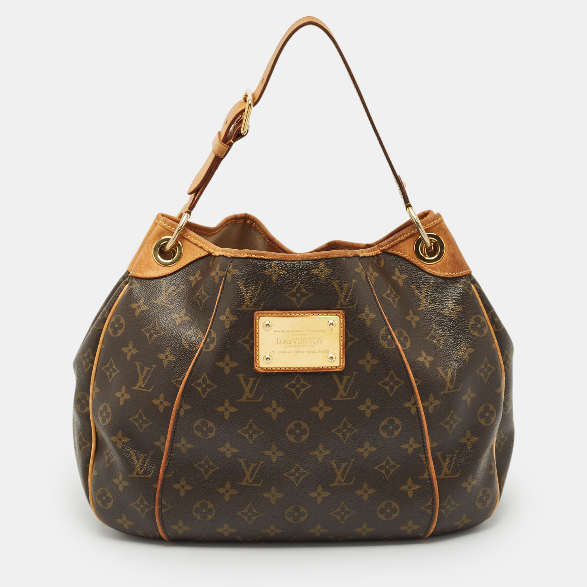

Louis Vuitton Monogram Canvas Galliera PM Bag, Brown