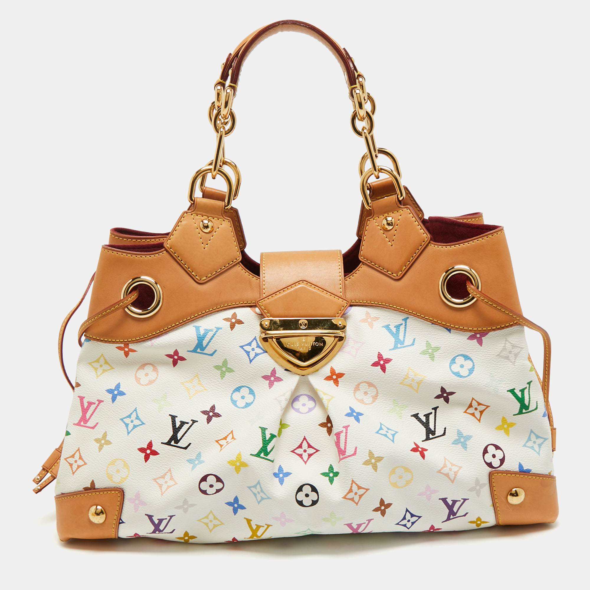 

Louis Vuitton White Multicolore Monogram Canvas Ursula Bag