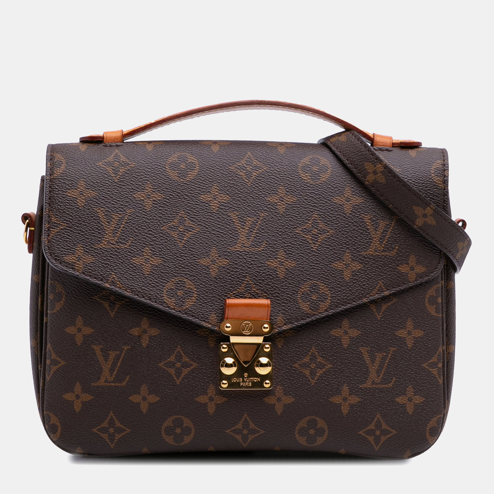 

Louis Vuitton Brown Monogram Pochette Metis