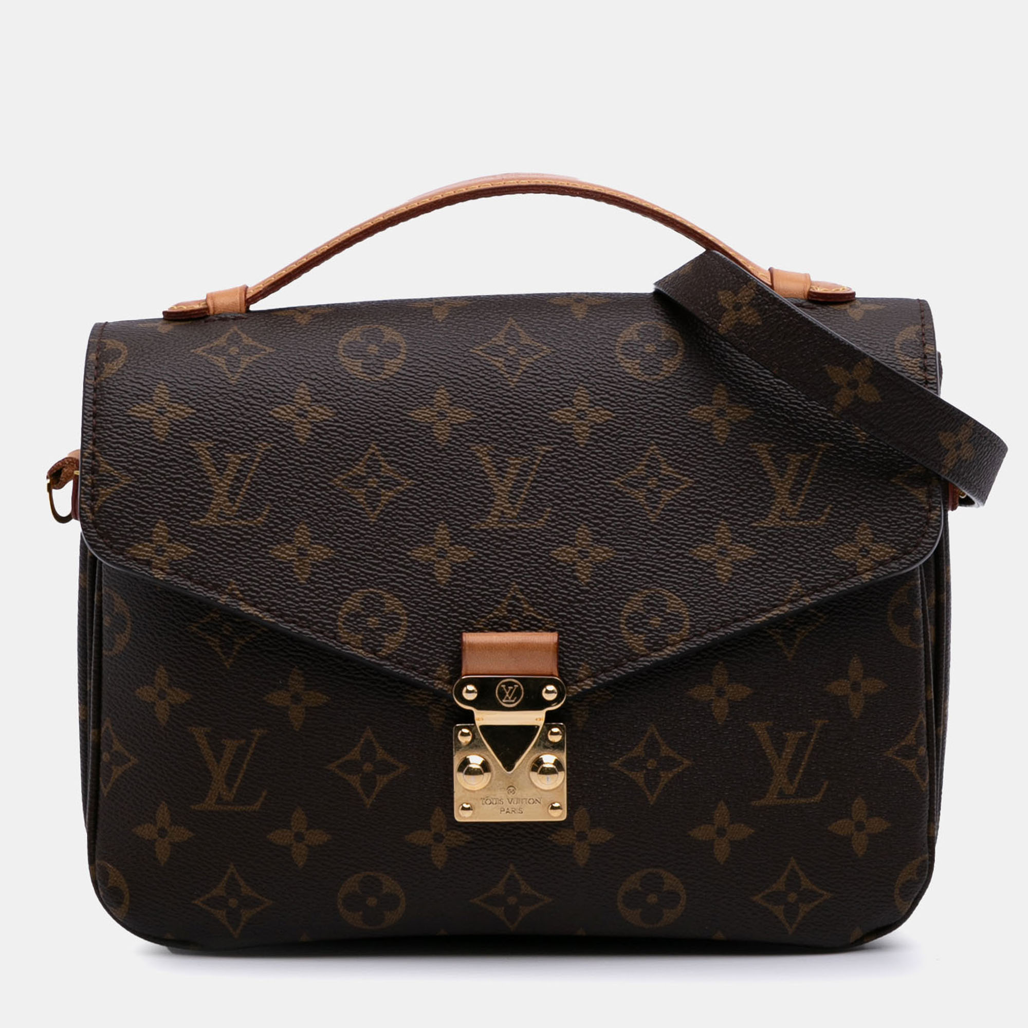 

Louis Vuitton Brown Monogram Pochette Metis
