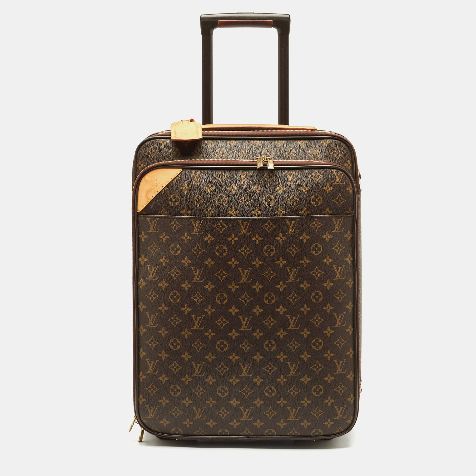 

Louis Vuitton Monogram Canvas Business Pegase Legere 55 Luggage, Brown