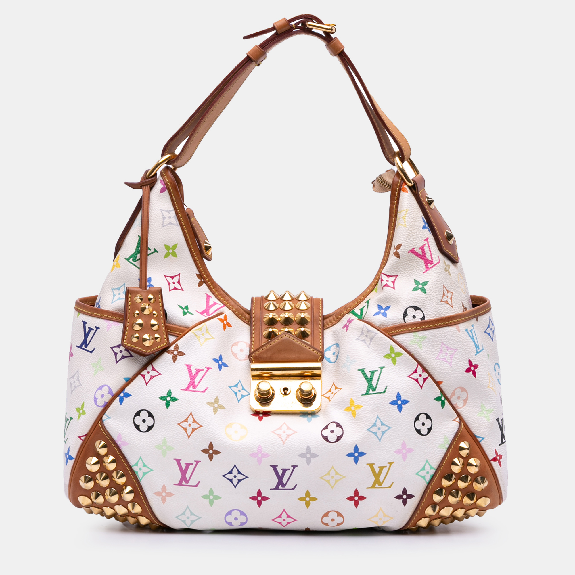 

Louis Vuitton Chrissie MM Monogram Multicolor Shoulder Bag, White