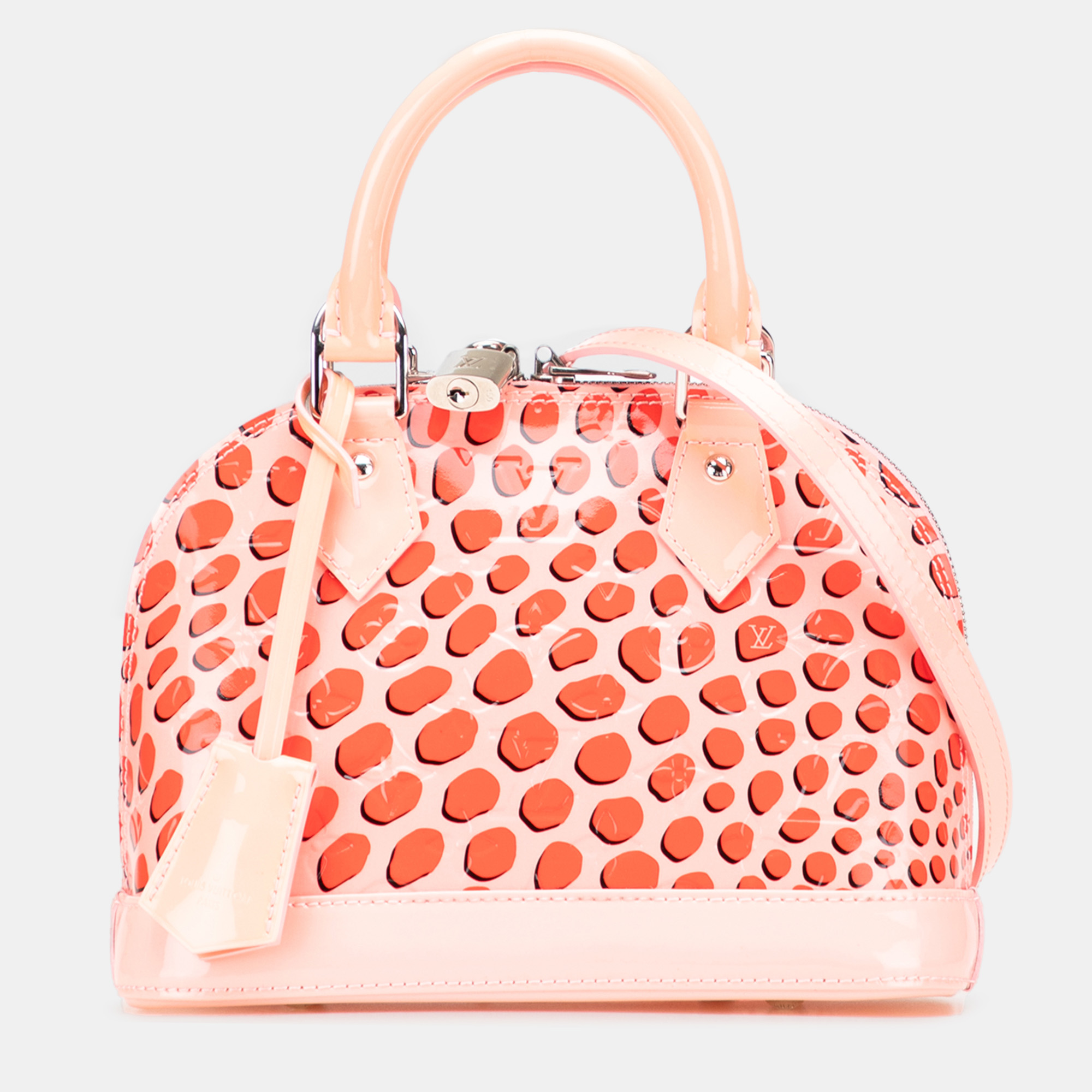 

Louis Vuitton Pink Monogram Vernis Jungle Dots Alma BB Handbag