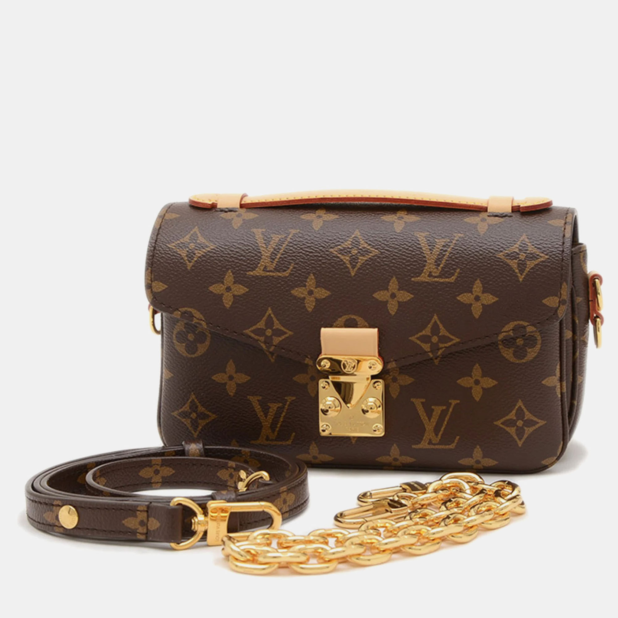 

Louis Vuitton Pochette Metis Monogram Canvas Shoulder Bag, Brown