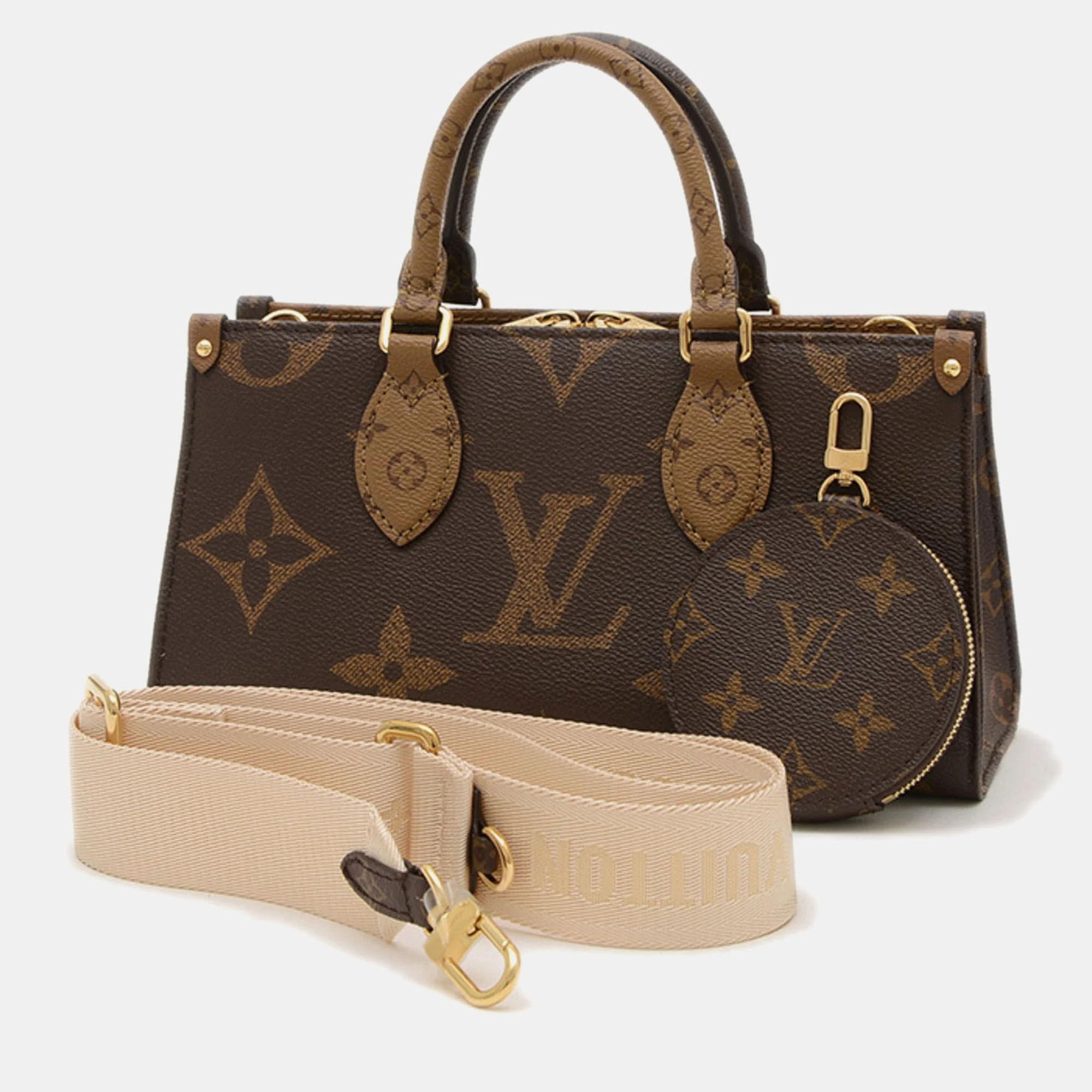 

Louis Vuitton On The Go East West Monogram Giant Canvas 2Way Handbag, Brown