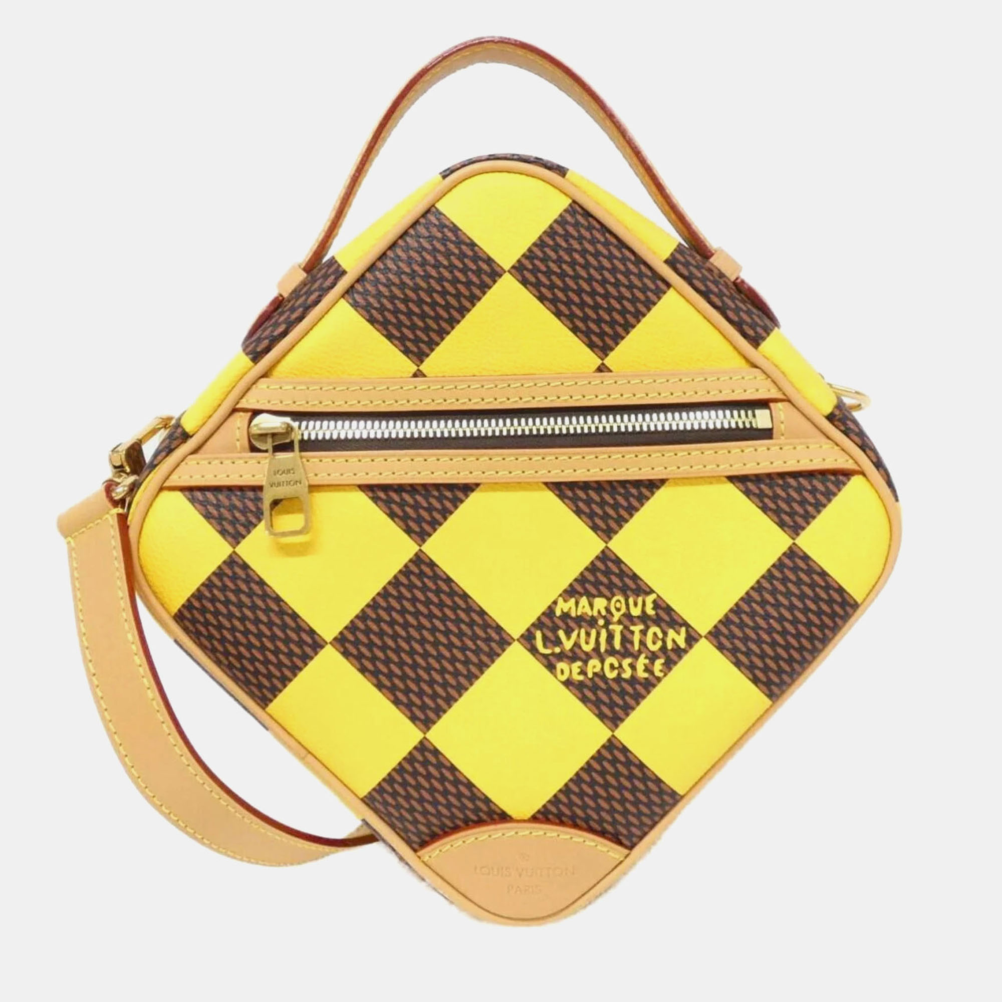 

Louis Vuitton Chess Messenger Juane Damier Ebene Canvas Shoulder Bag, Brown