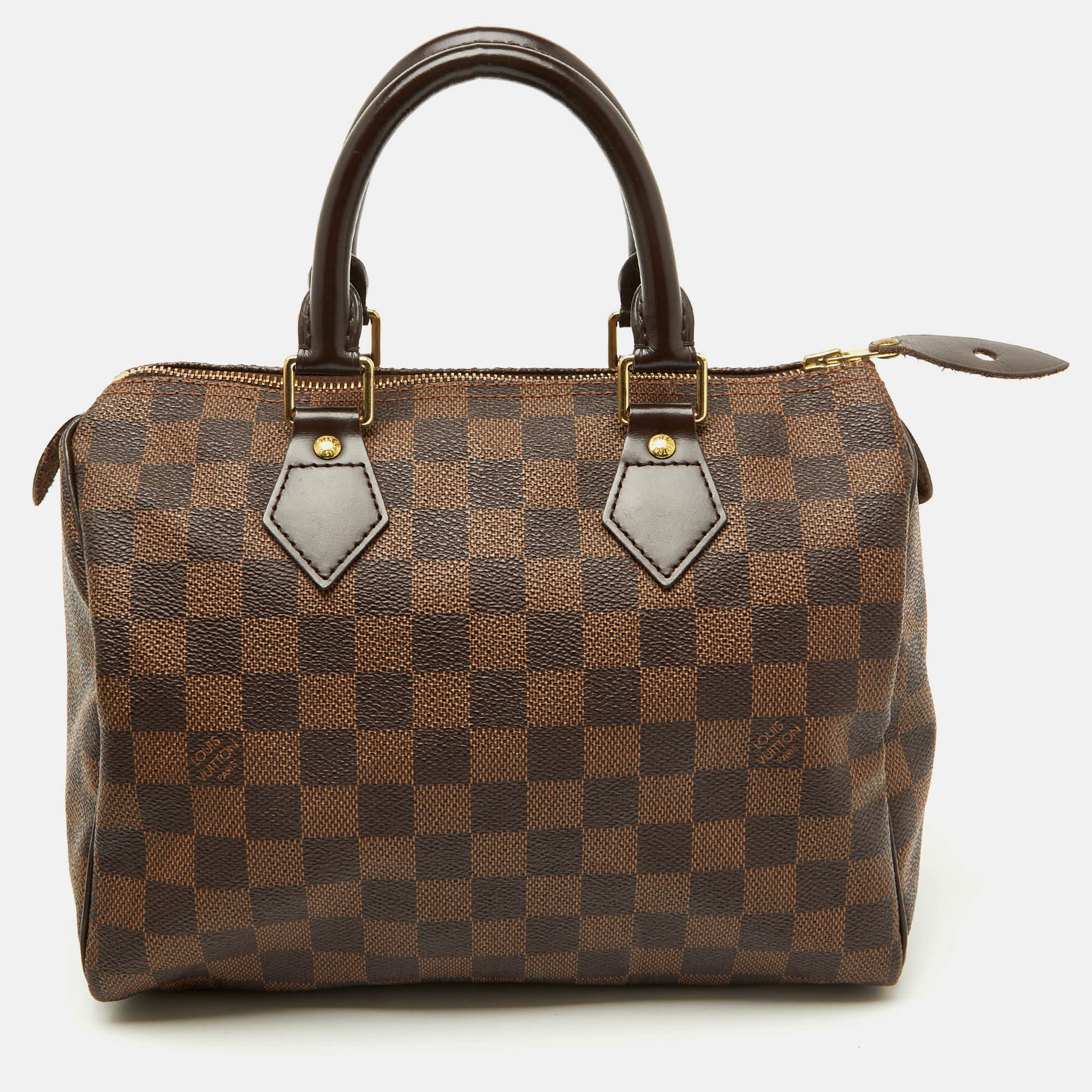 

Louis Vuitton Damier Ebene Canvas Speedy 25 Bag, Brown