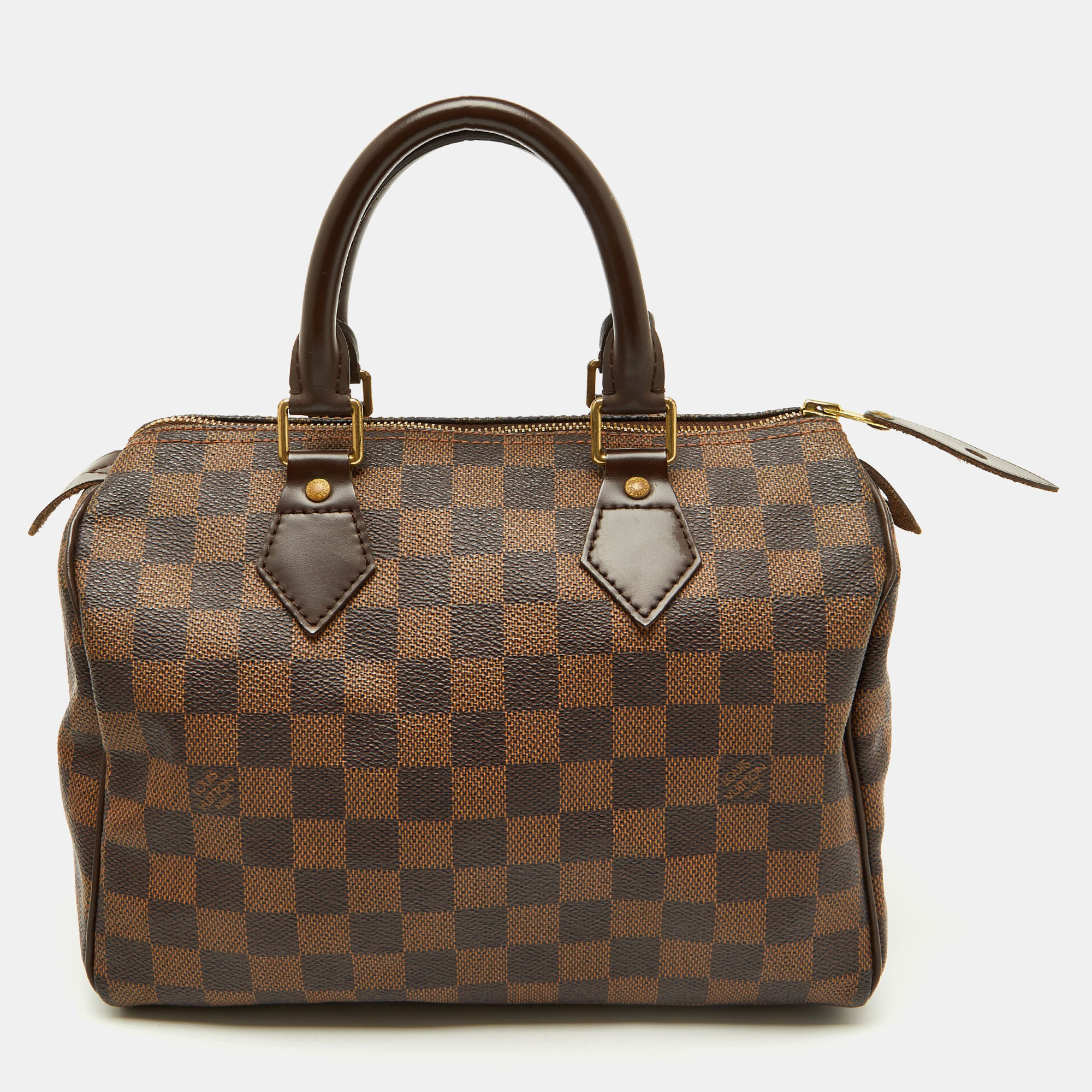 

Louis Vuitton Damier Ebene Canvas Speedy 25 Bag, Brown