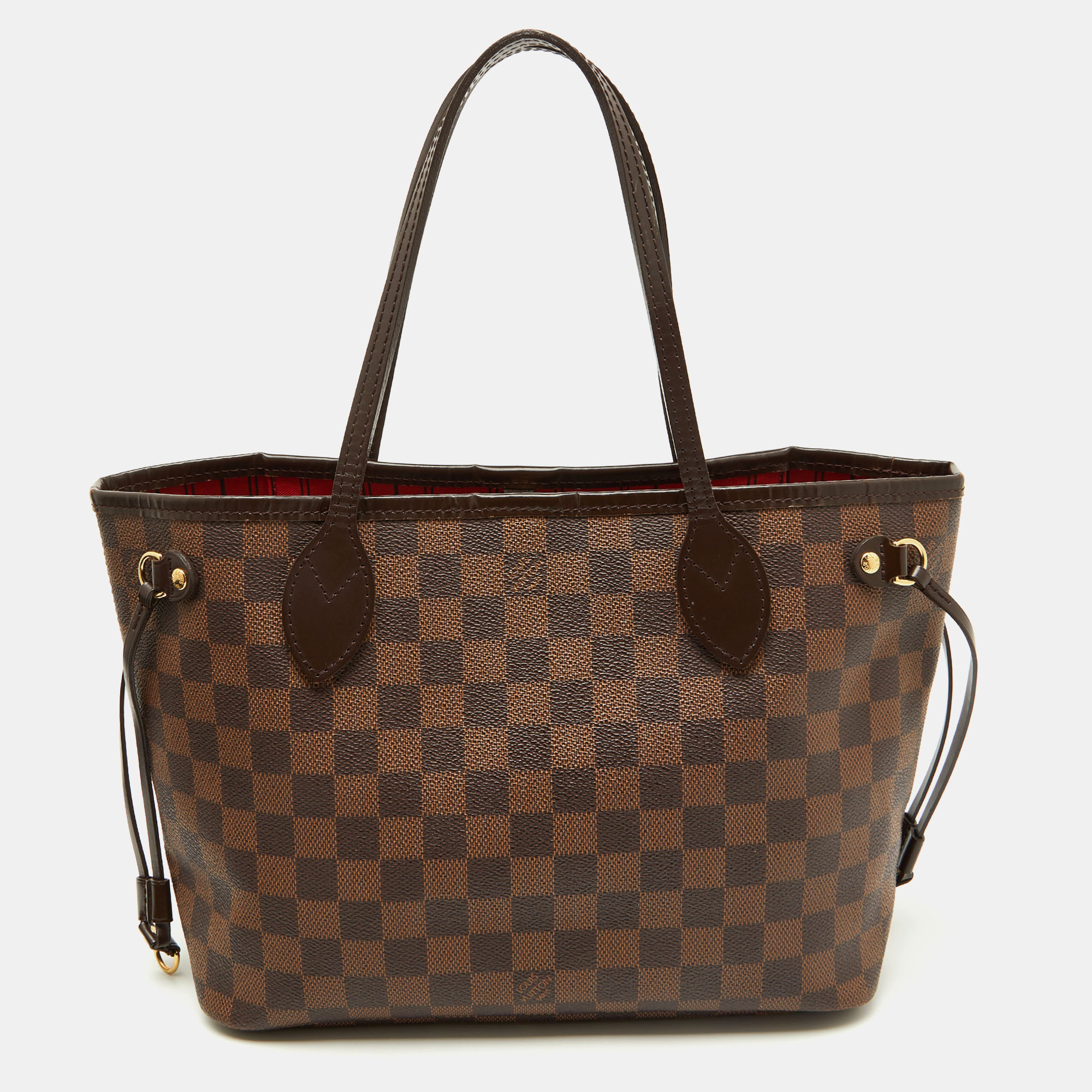 

Louis Vuitton Damier Ebene Canvas Neverfull PM Bag, Brown