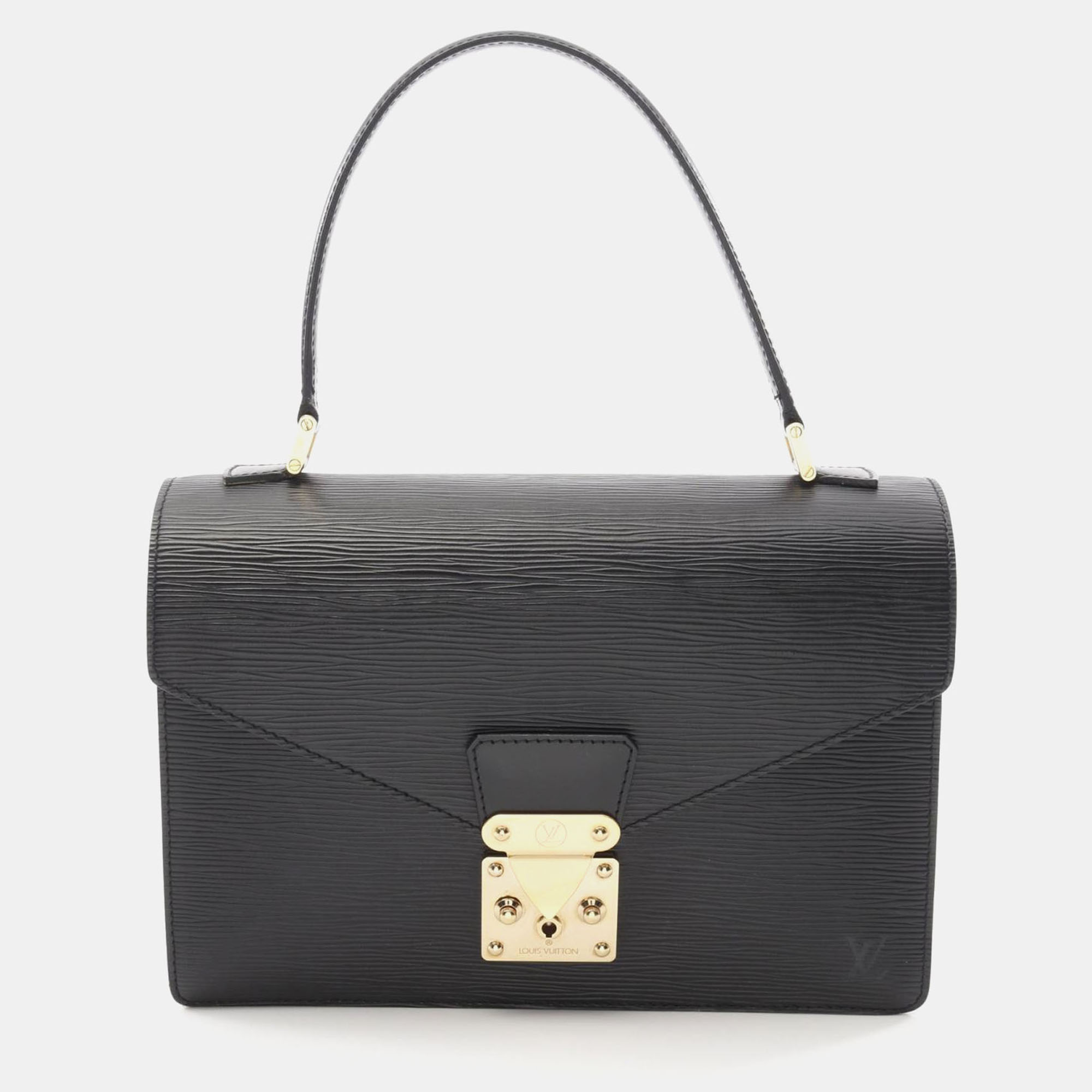 

Louis Vuitton Concorde Handbag Epi Leather Black
