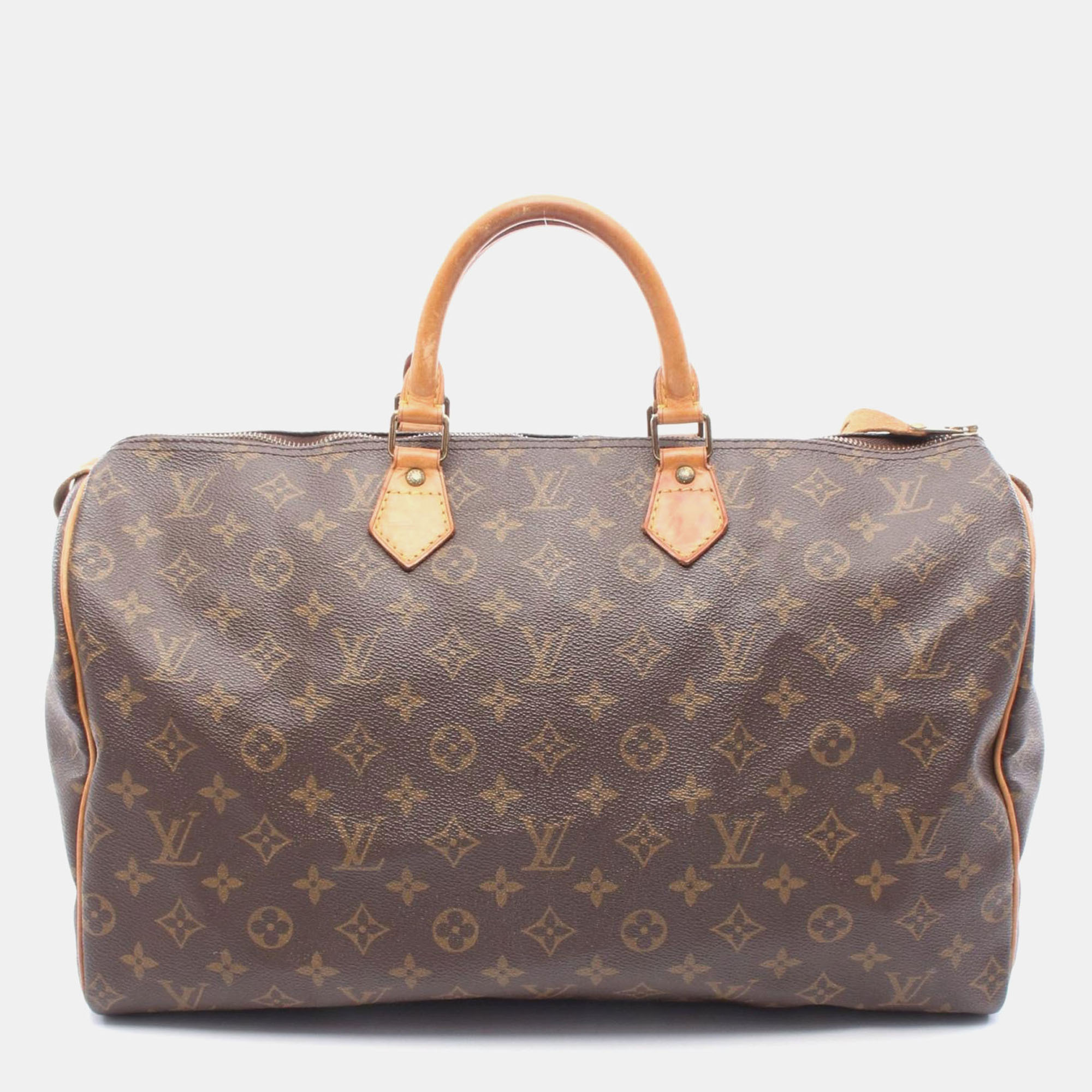 

Louis Vuitton Speedy 40 Handbag Monogram Canvas Leather Brown