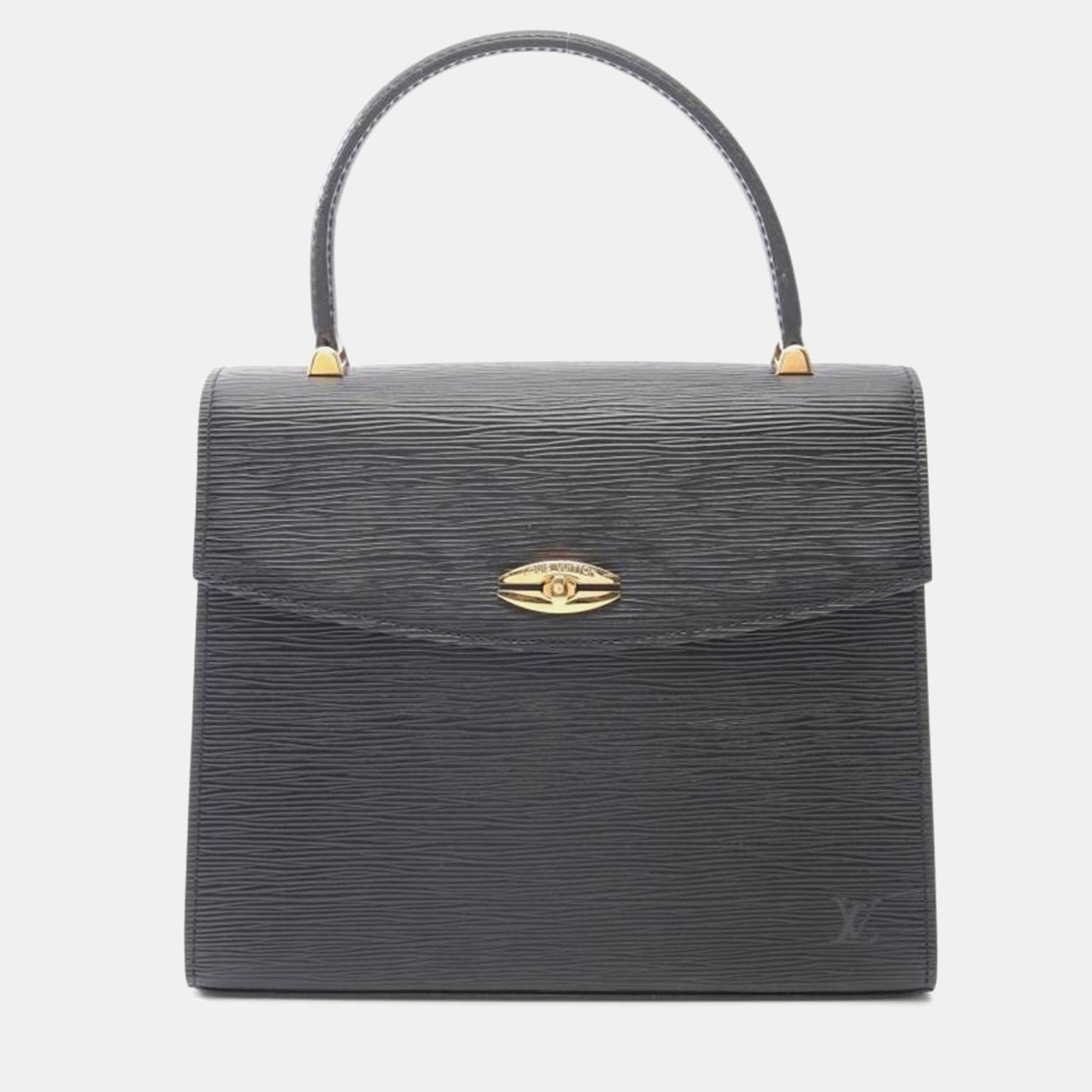 

Louis Vuitton Malesherbes Black Epi Leather Handbag