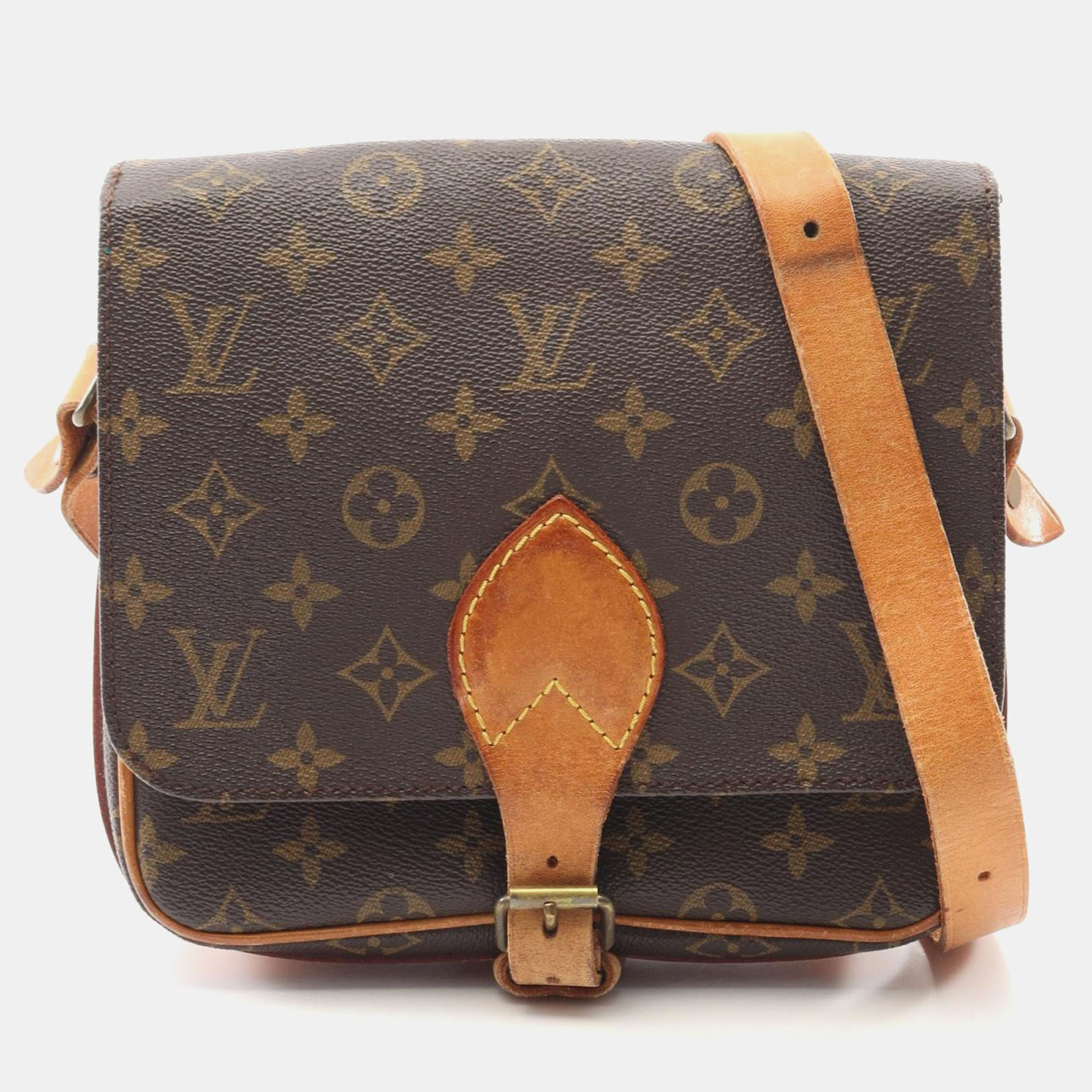 

Louis Vuitton Cartouchiere MM Brown Monogram Canvas Crossbody Bag