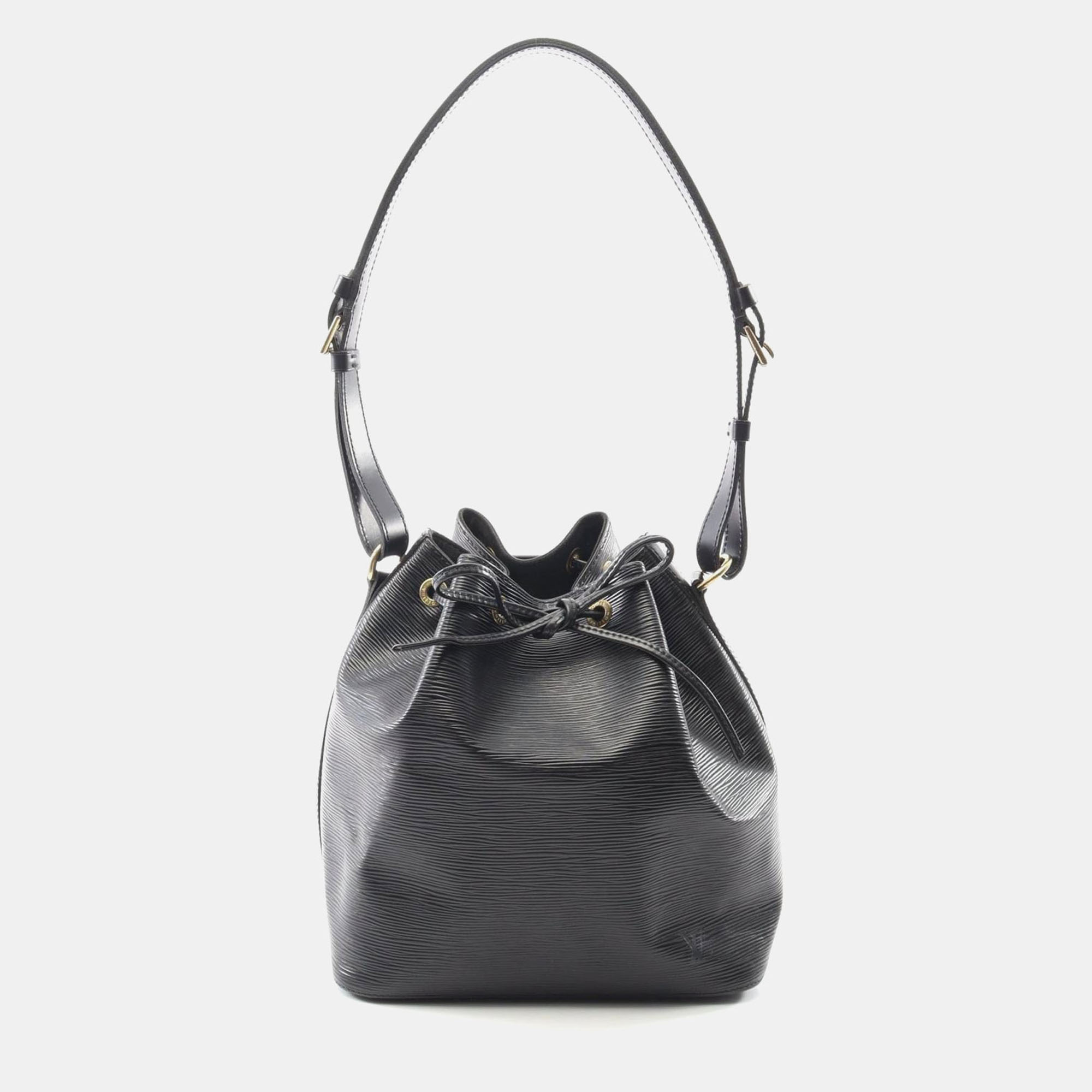 

Louis Vuitton Petit Noe Black Epi Leather Shoulder Bag
