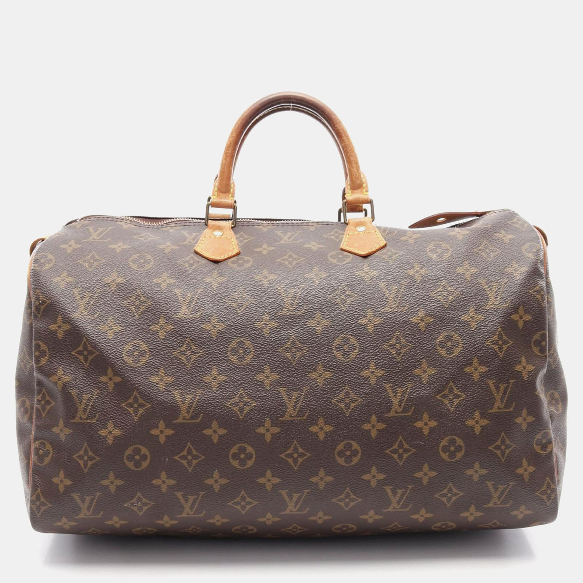 

Louis Vuitton Speedy 40 Handbag Monogram Canvas Leather Brown