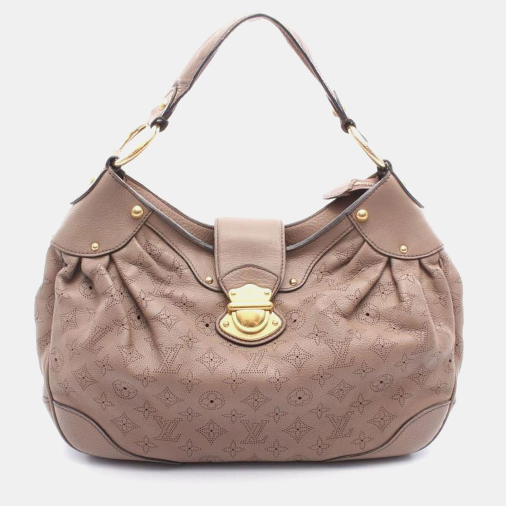 

Louis Vuitton Solar PM Taupe Mahina Leather Shoulder Bag, Brown