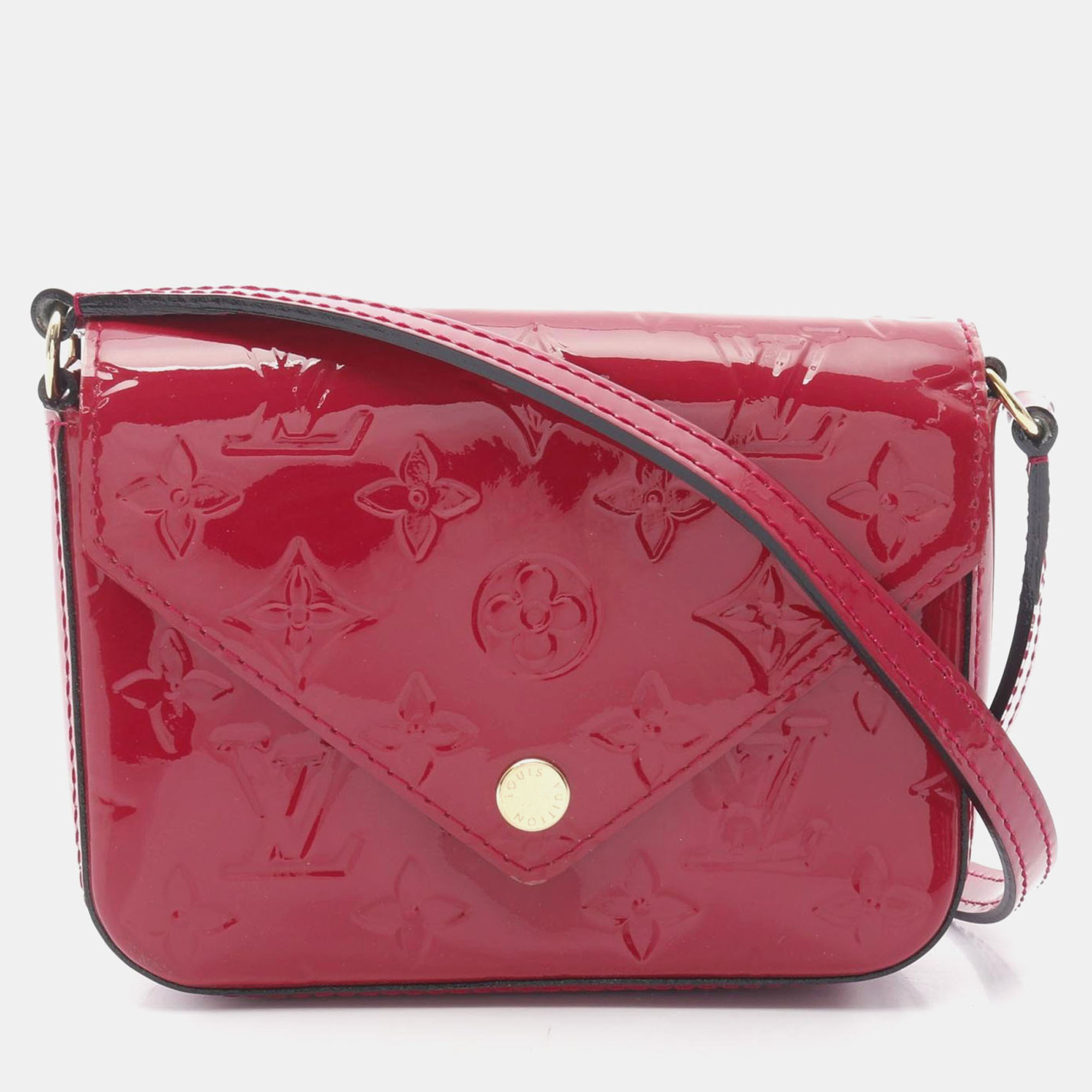 

Louis Vuitton Sac Lucy Red Monogram Vernis Leather Shoulder Bag