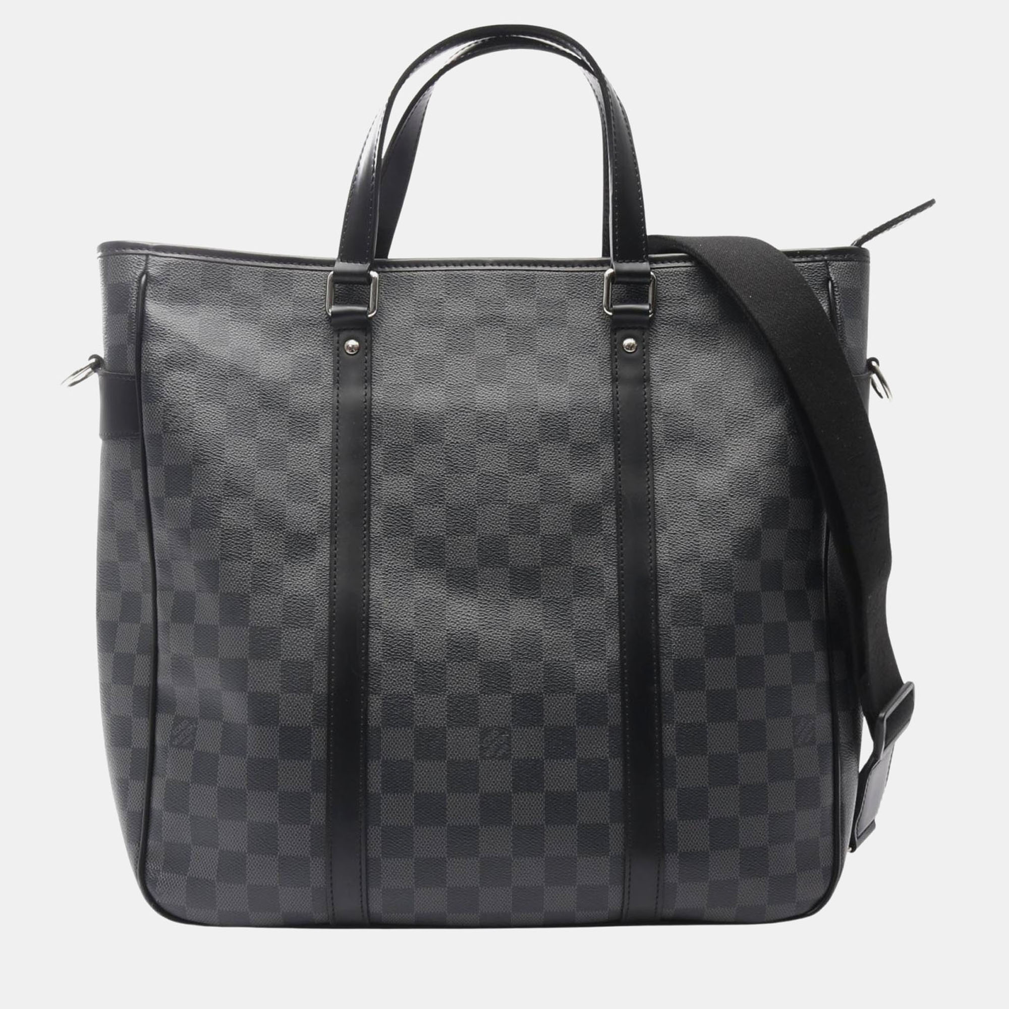 

Louis Vuitton Tadao Shoulder Tote Bag Damier Graphite Canvas Black