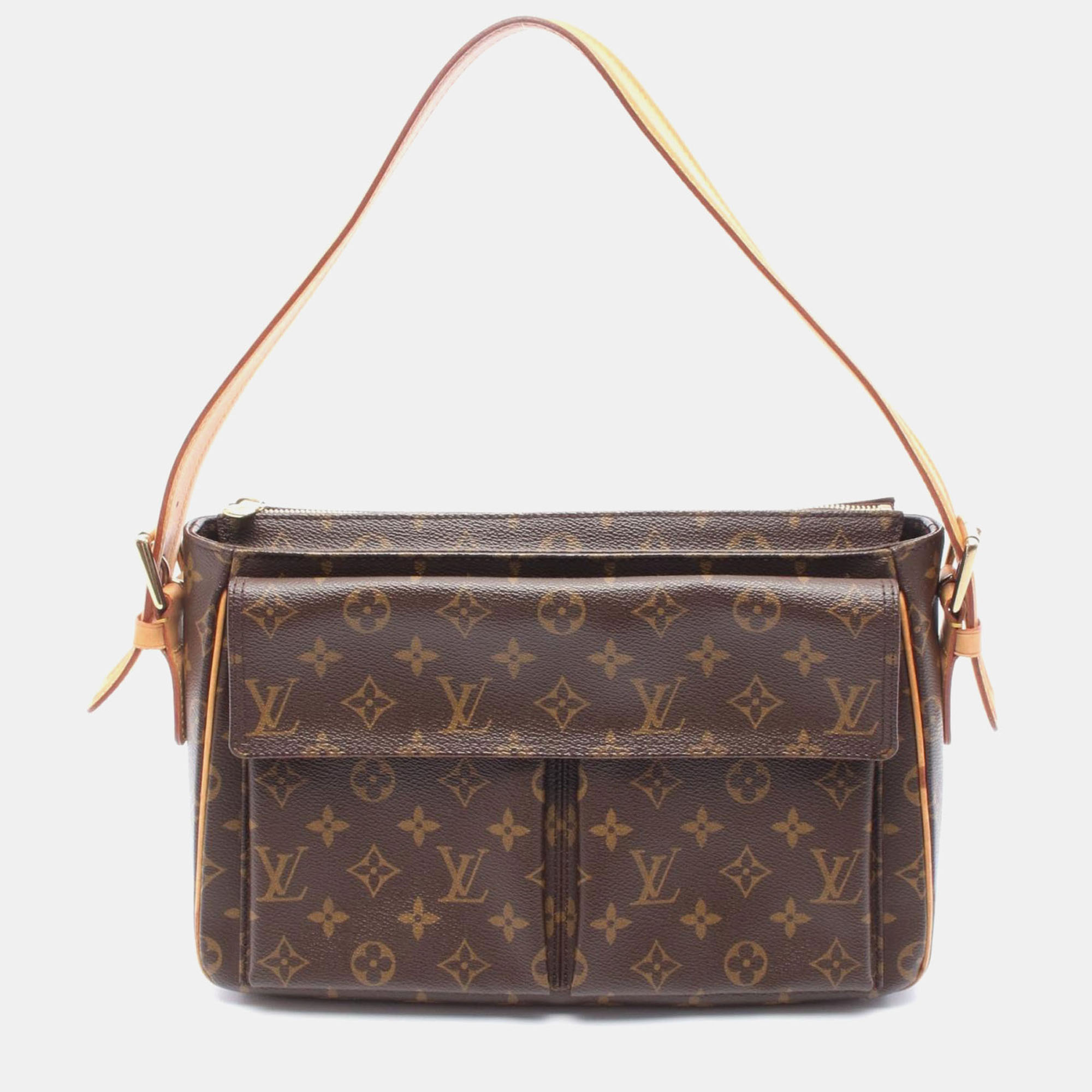 

Louis Vuitton Vivacite Gm Shoulder Handbag Monogram Canvas, Brown