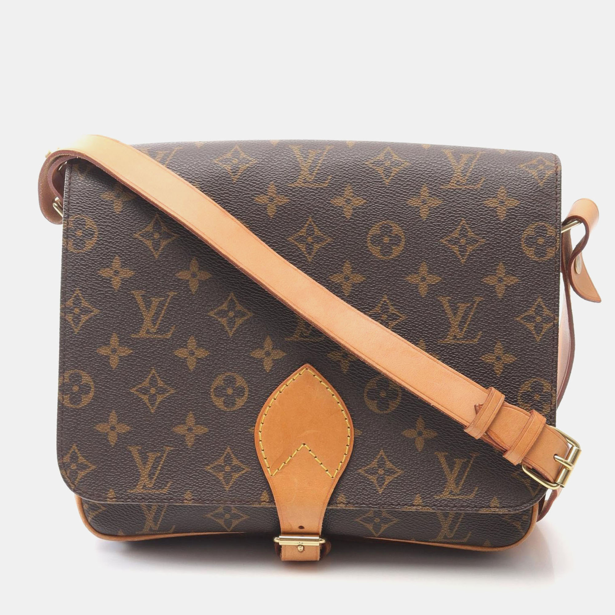 

Louis Vuitton Cartouchiere GM Monogram Canvas Crossbody Bag, Brown