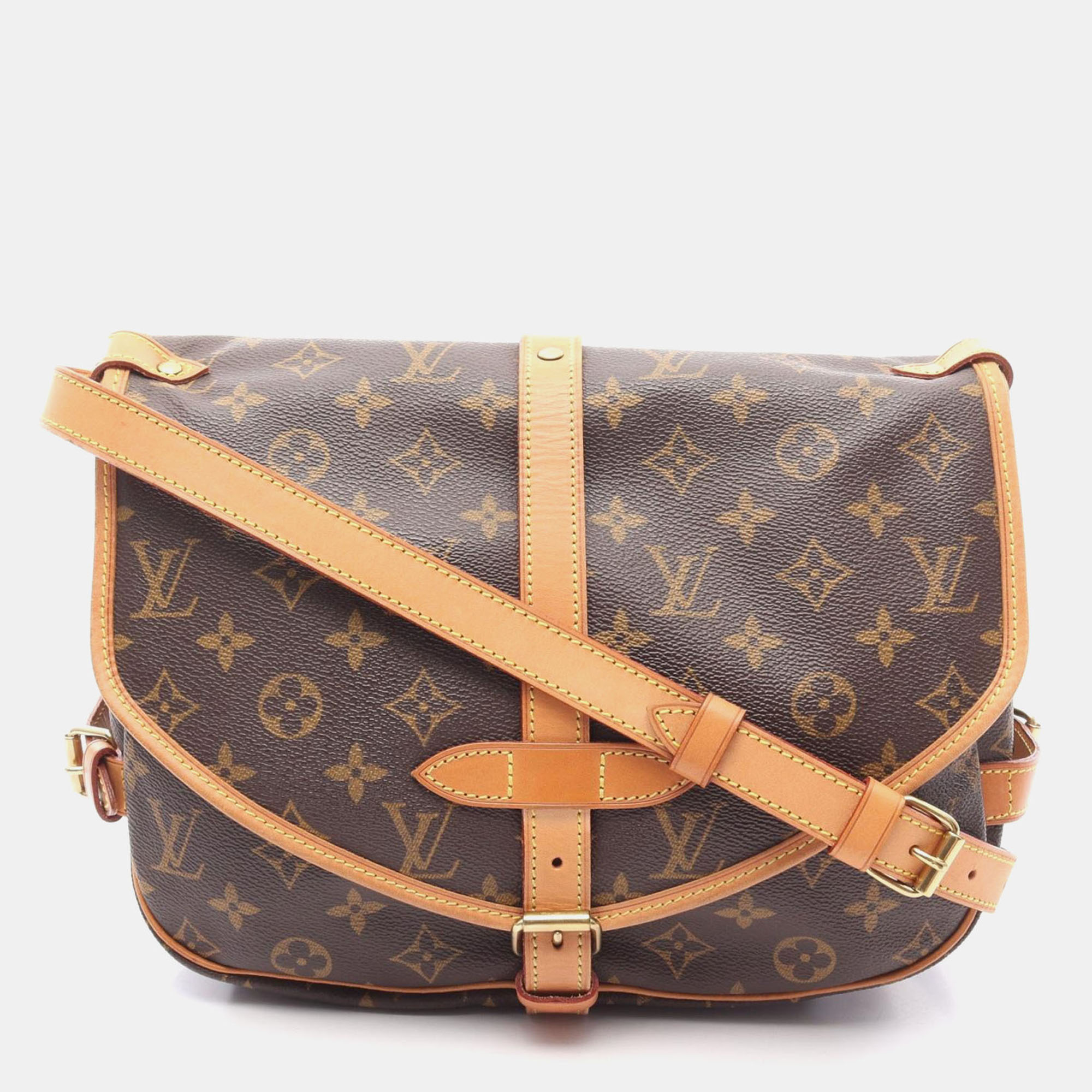 

Louis Vuitton Saumur 30 Crossbody Shoulder Bag Monogram Canvas, Brown