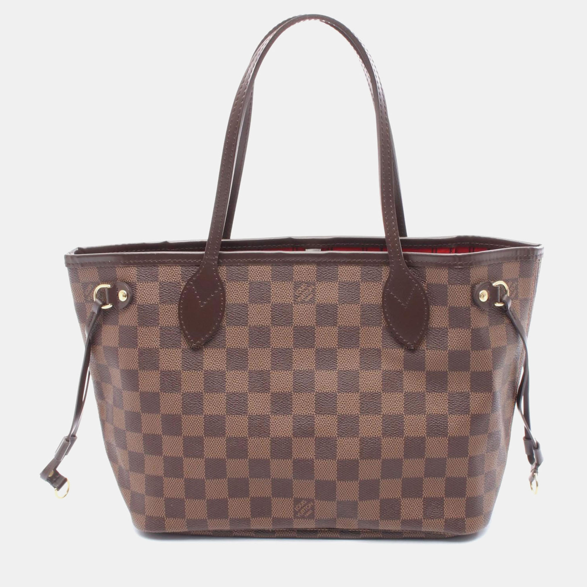 

Louis Vuitton Neverfull PM Damier Ebene Canvas Tote Bag, Brown