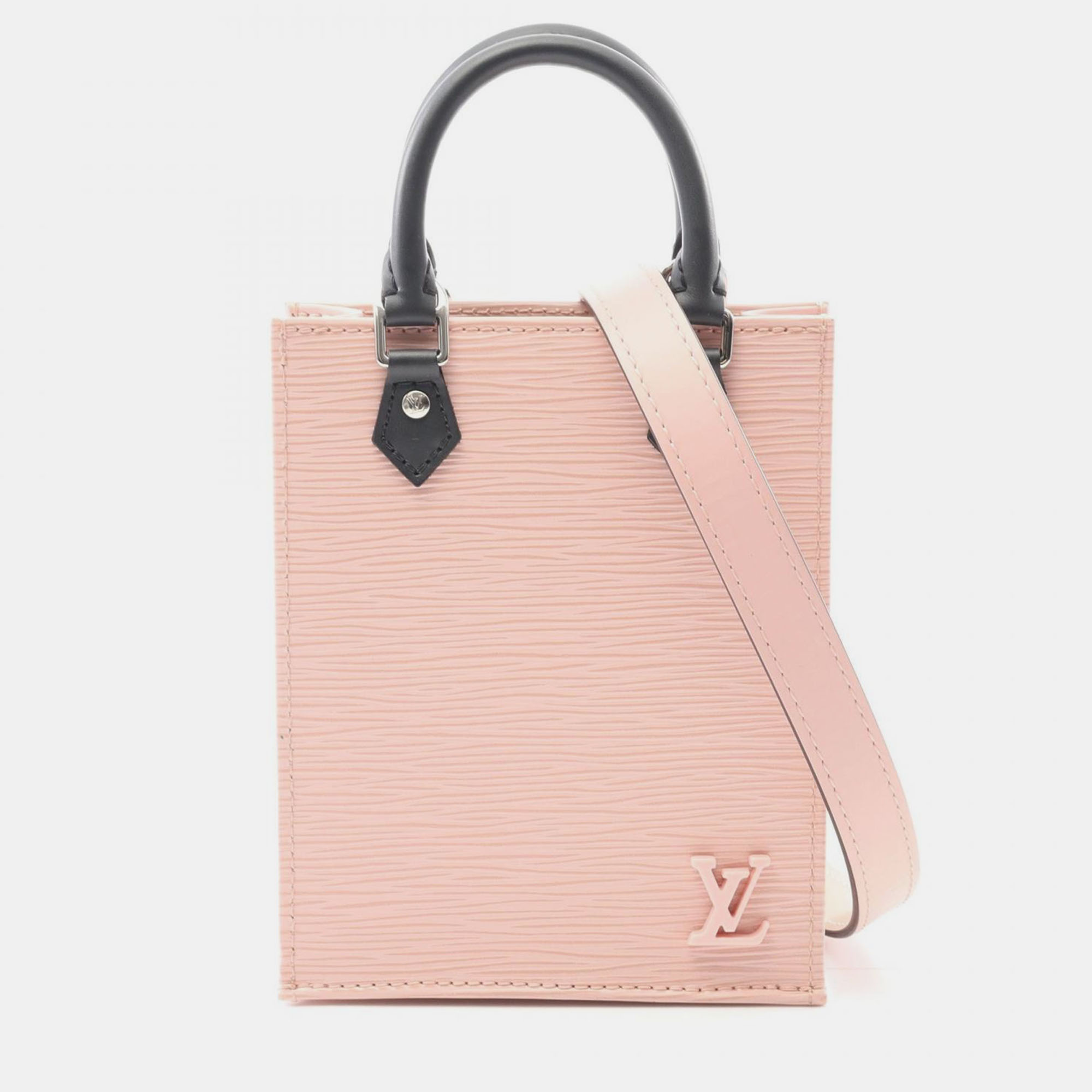 

Louis Vuitton Petit Sac Plat Black/Pink Epi Leather Shoulder Bag