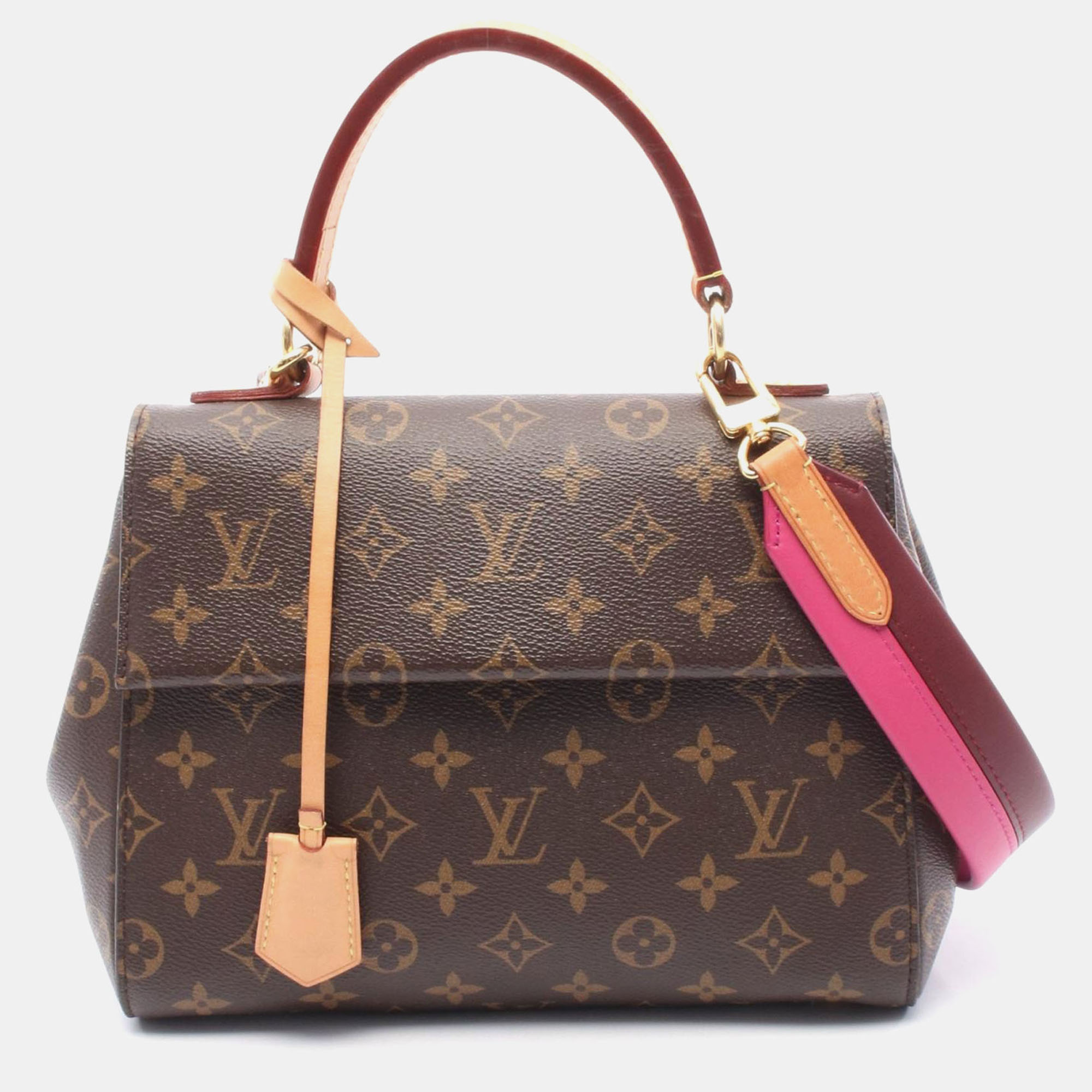 

Louis Vuitton Cluny BB Brown Rose Monogram Canvas Shoulder Bag