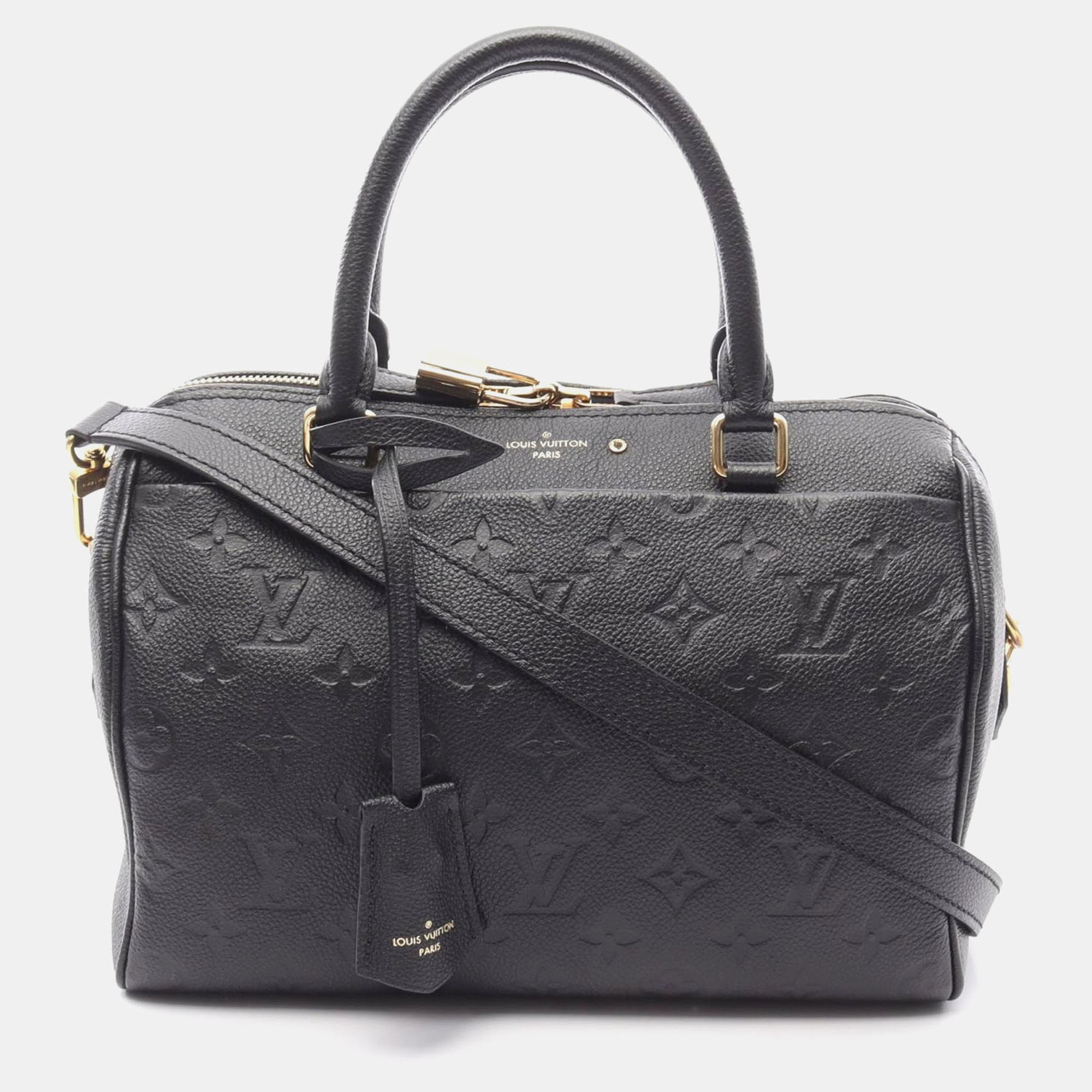 

Louis Vuitton Speedy Bandouliere 25 Black Monogram Empreinte Leather Shoulder Bag