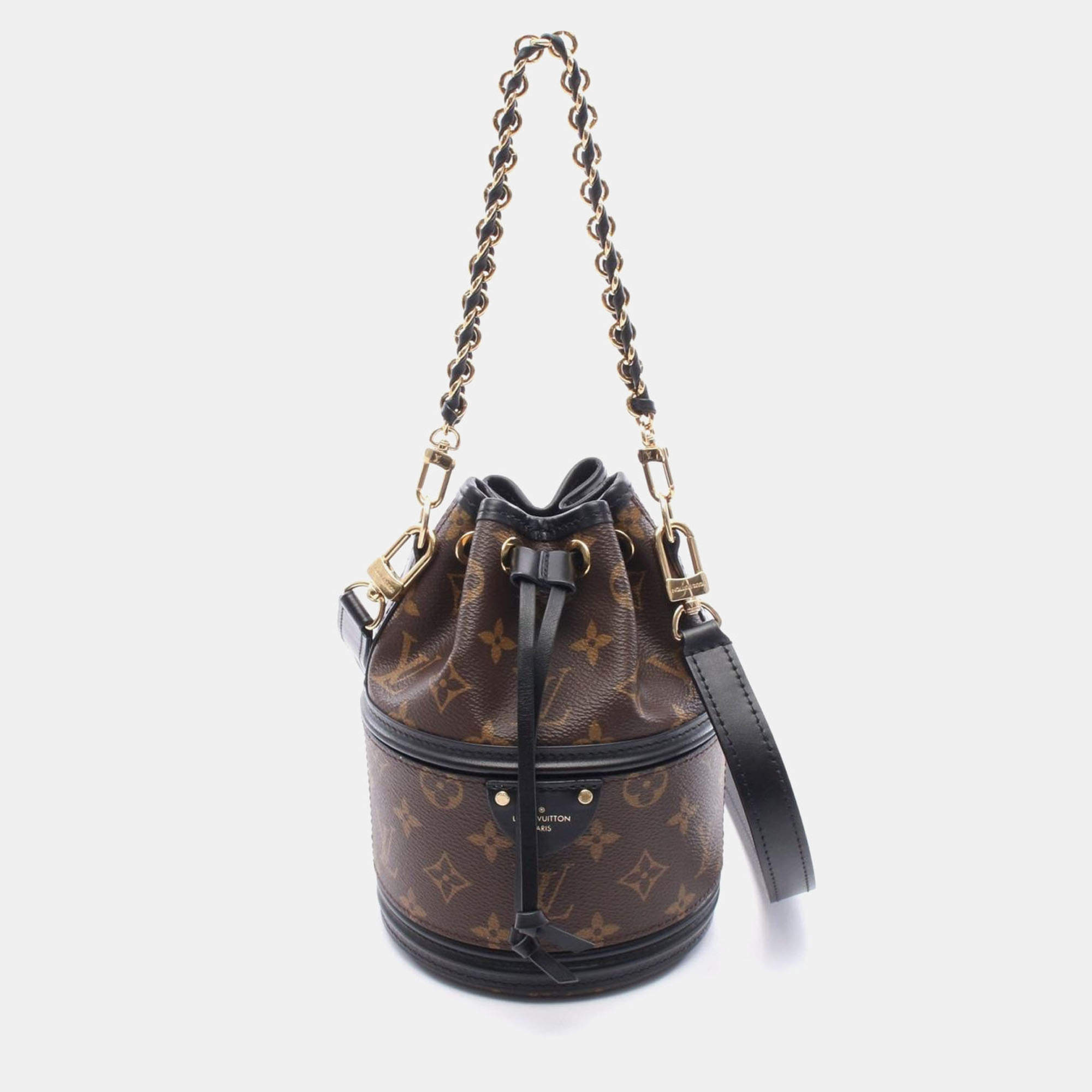 

Louis Vuitton Canoe Shoulder Handbag Drawstring Monogram Canvas, Brown