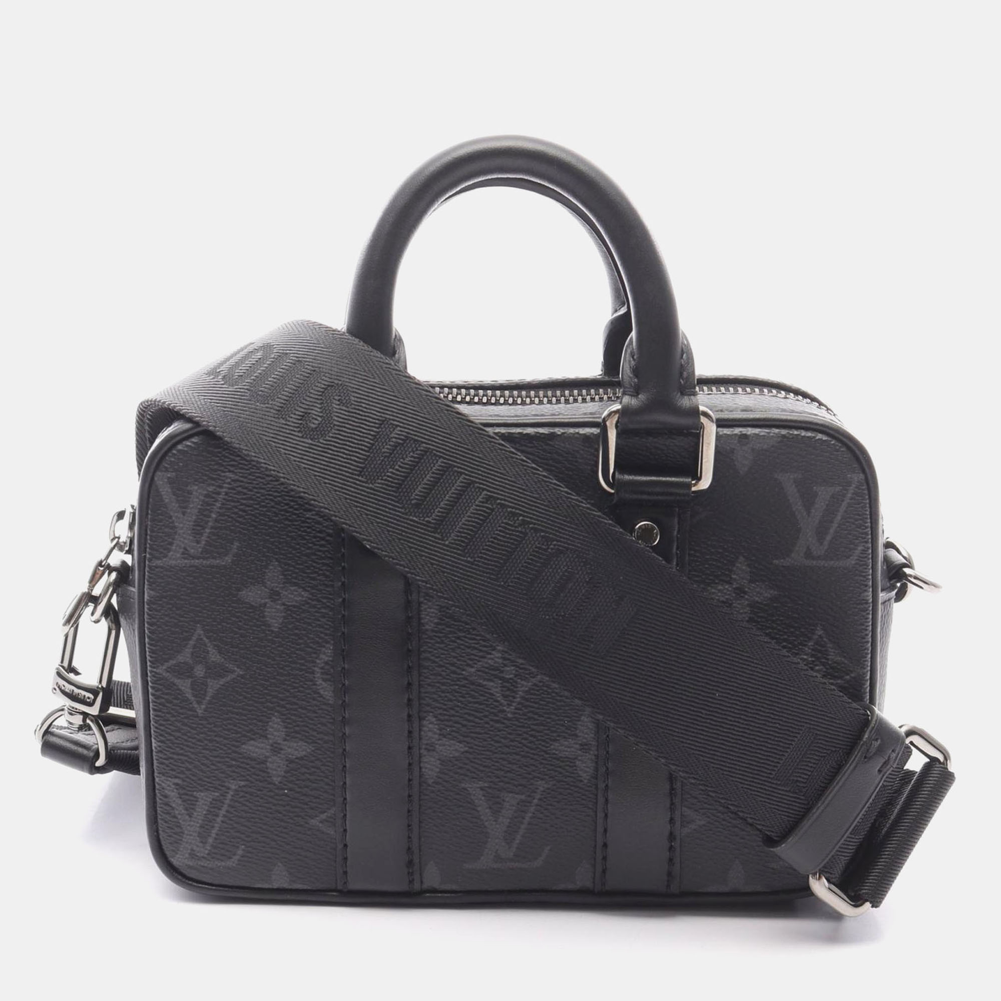 

Louis Vuitton Nano PDV Monogram Eclipse Canvas Shoulder Bag, Black