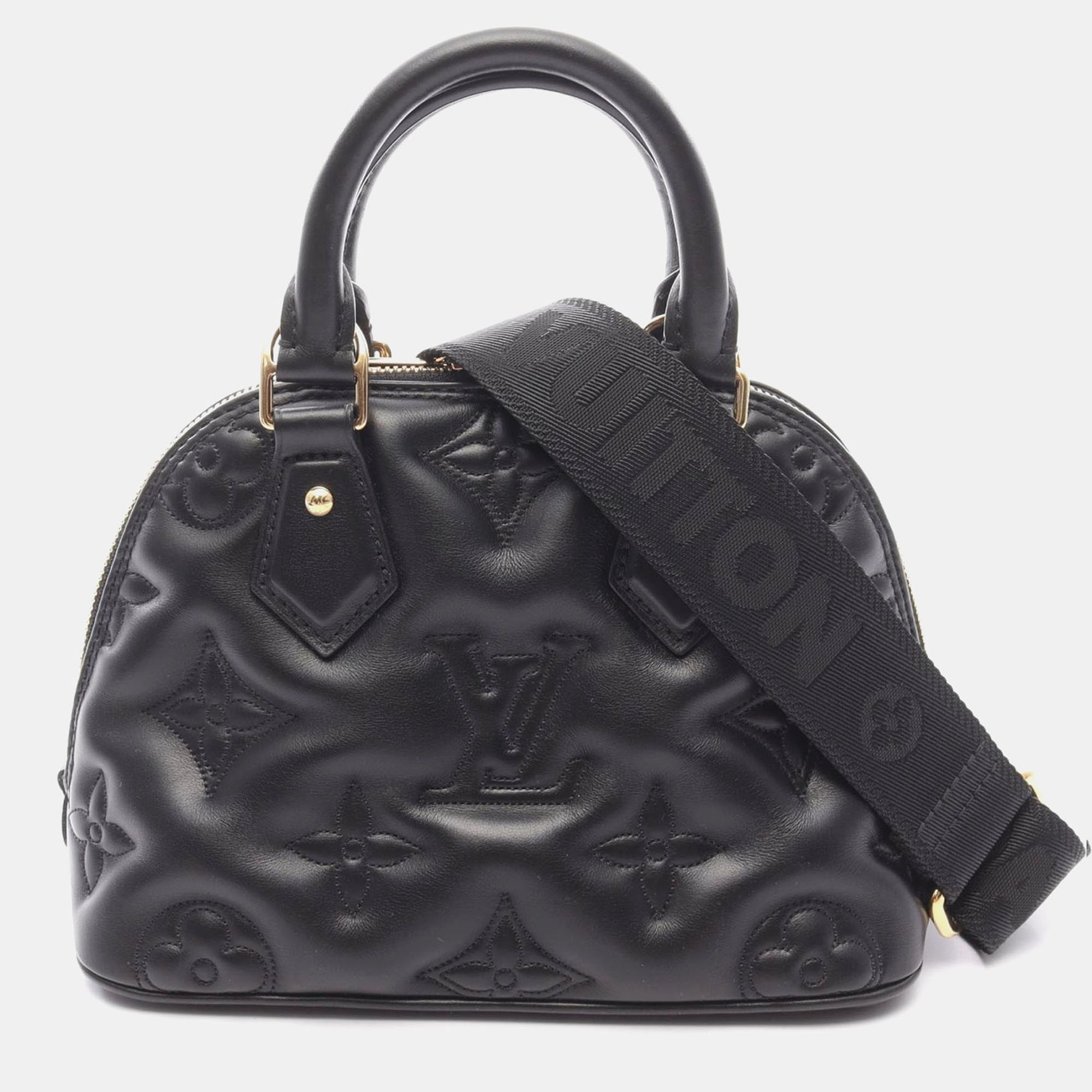 

Louis Vuitton Alma Soft BB Noir Bubblegram Leather Shoulder Bag, Black
