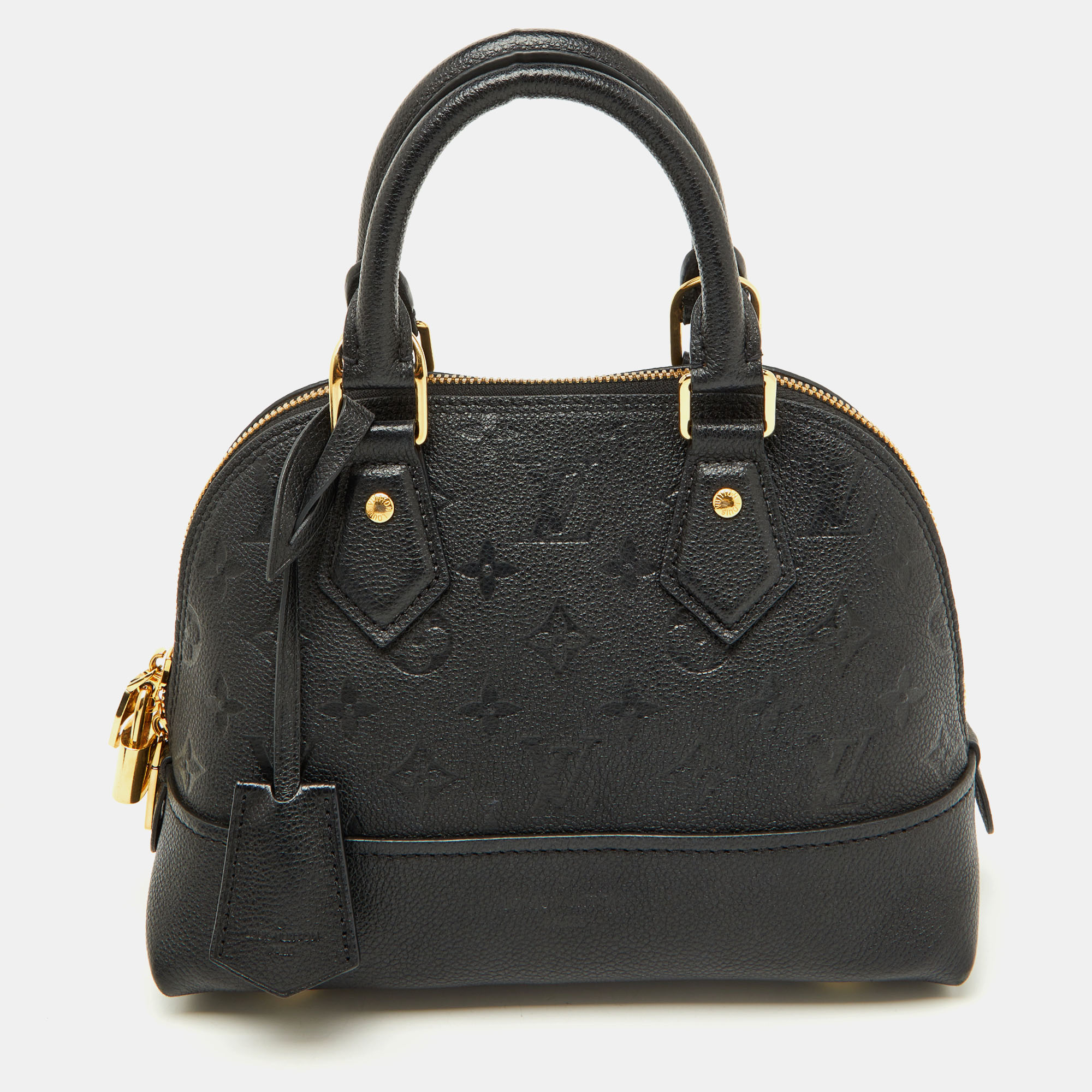 

Louis Vuitton Black Monogram Empreinte Leather Neo Alma BB Bag