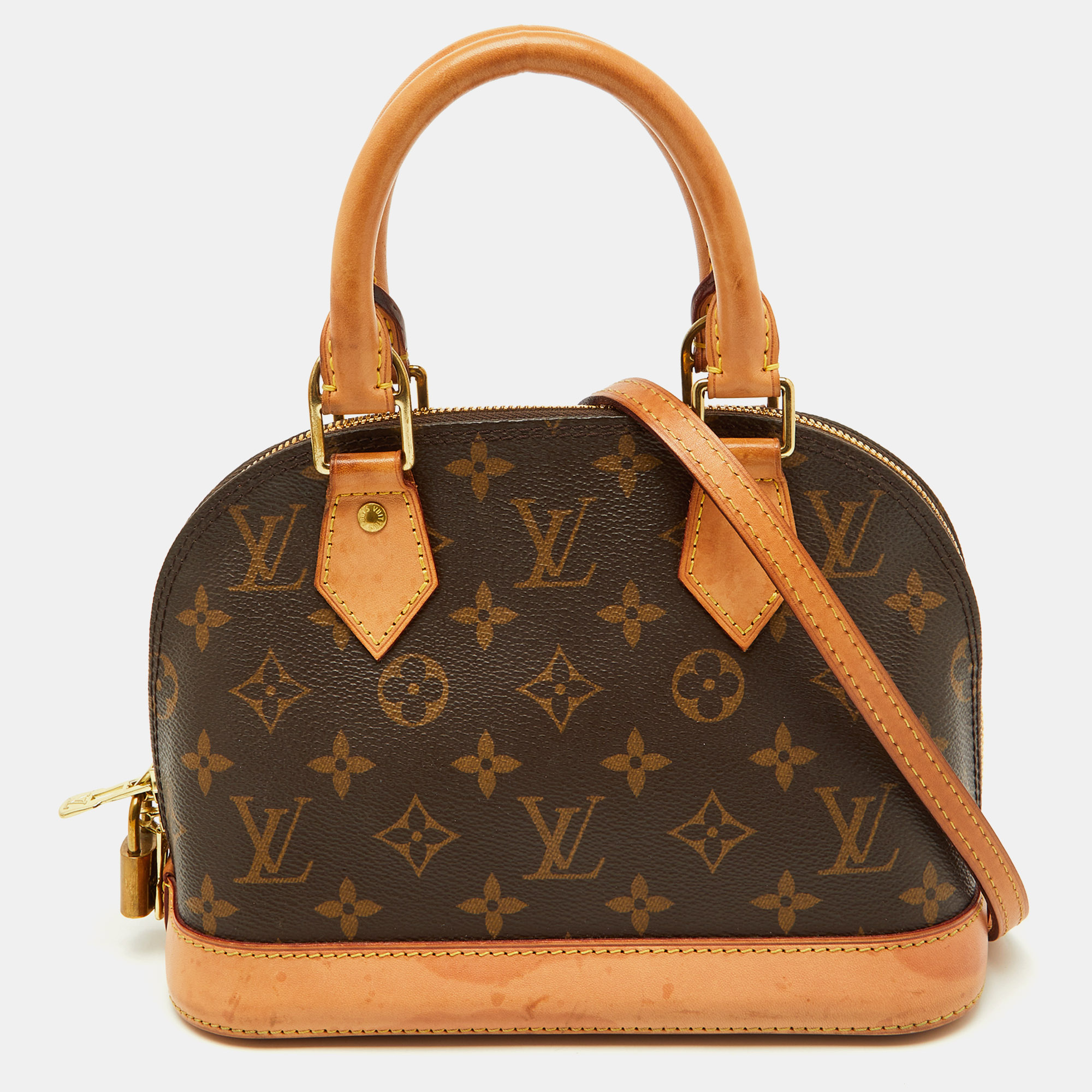 

Louis Vuitton Monogram Canvas Alma BB Bag, Brown