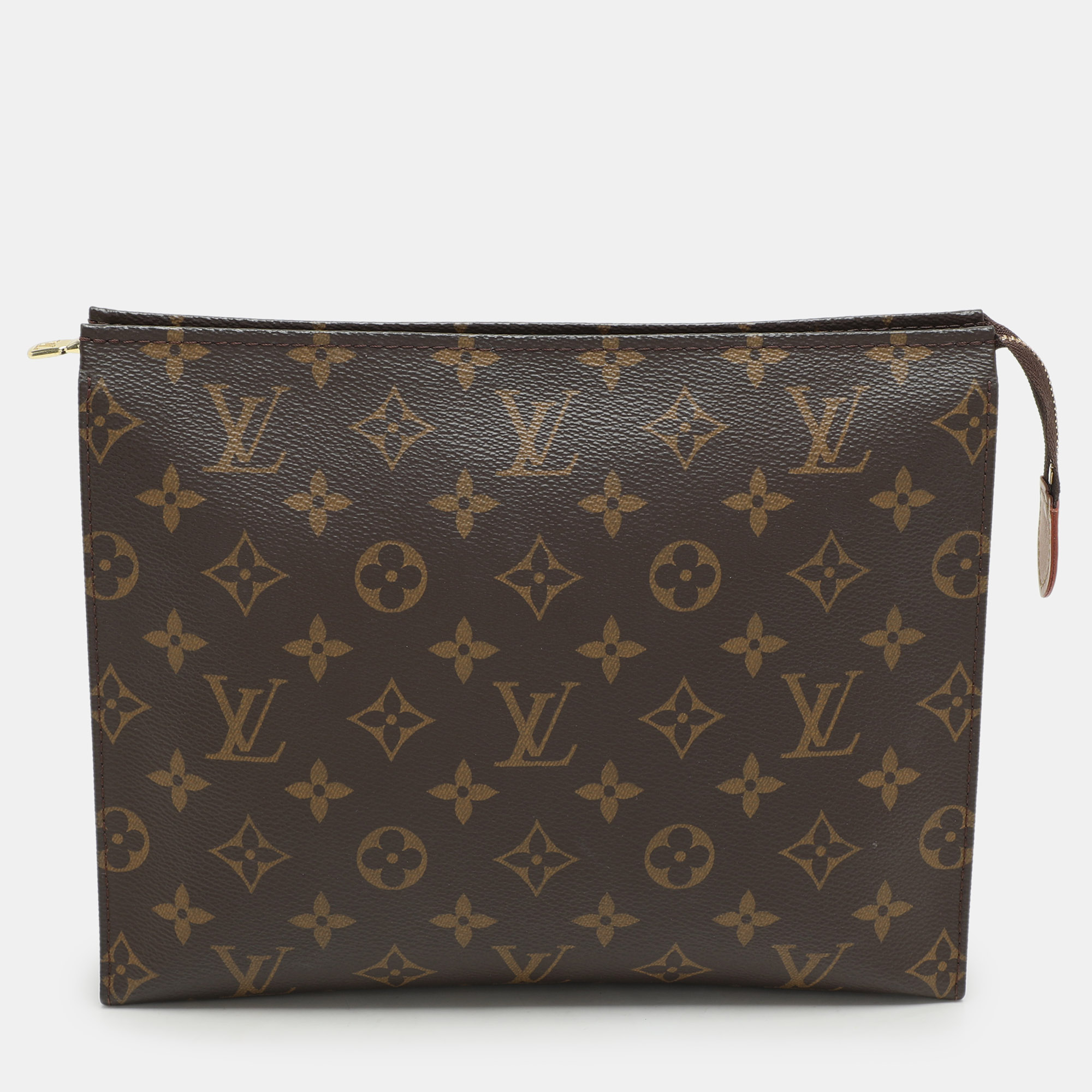 Pre-owned Louis Vuitton Monogram Canvas Toiletry Pouch 26 In Brown