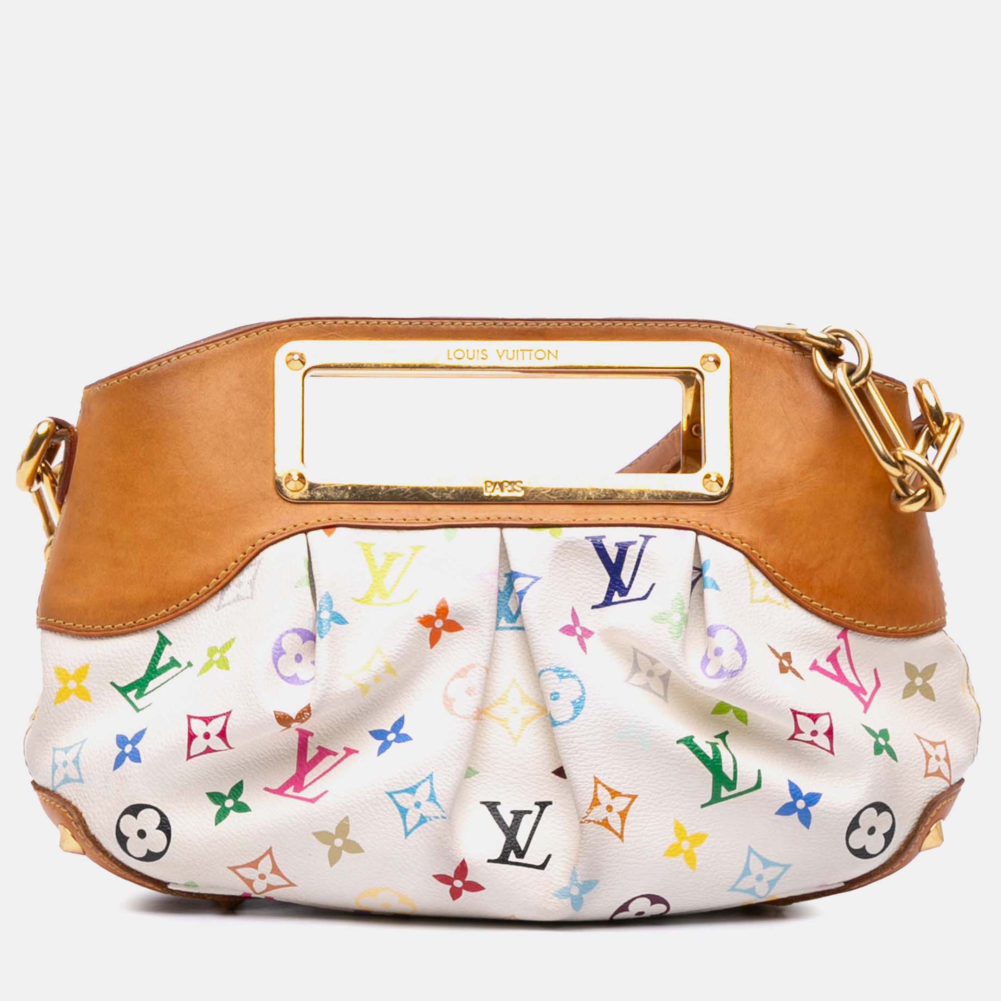 

Louis Vuitton Brown/White Monogram Multicolore Judy PM