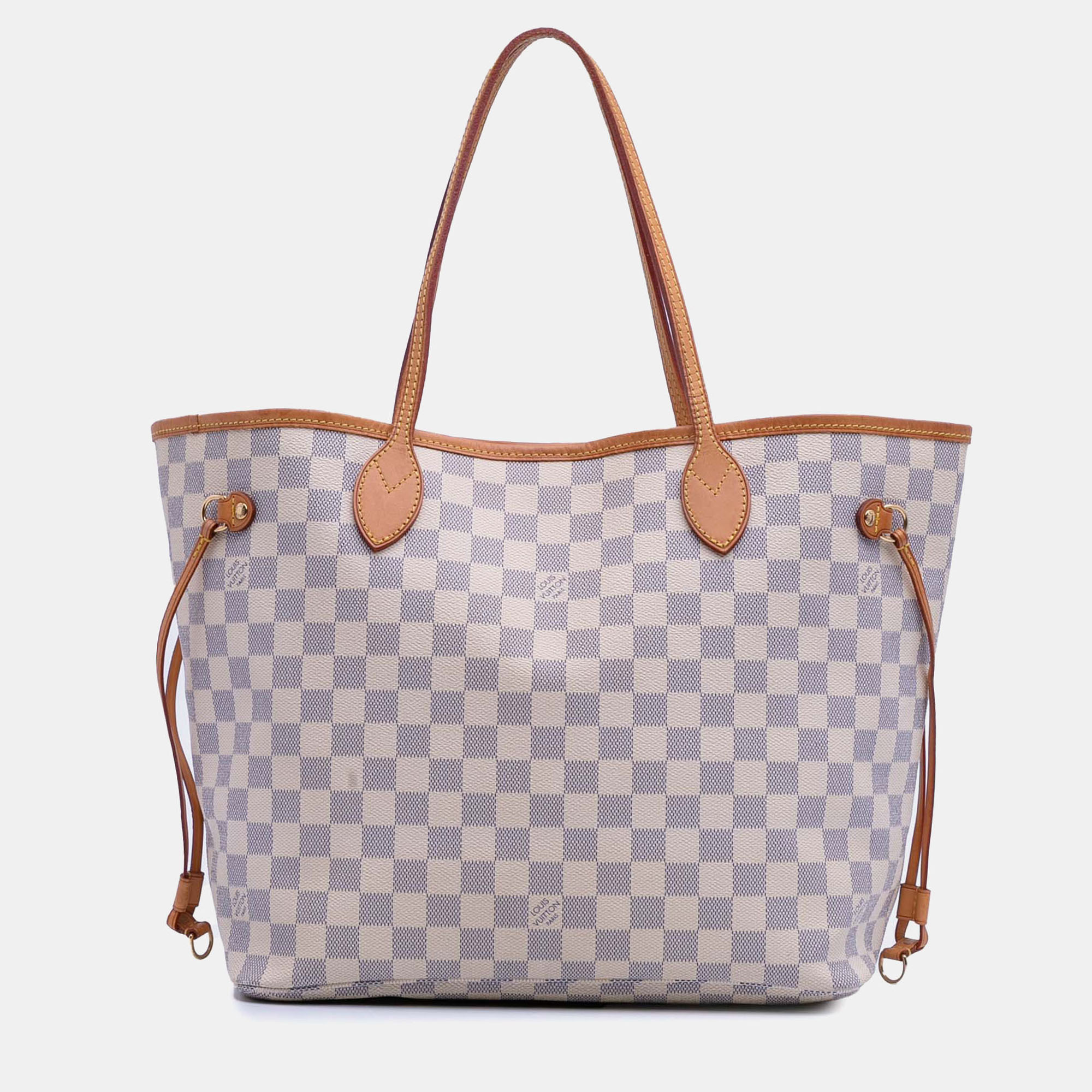 

Louis Vuitton White Damier Azur Neverfull MM