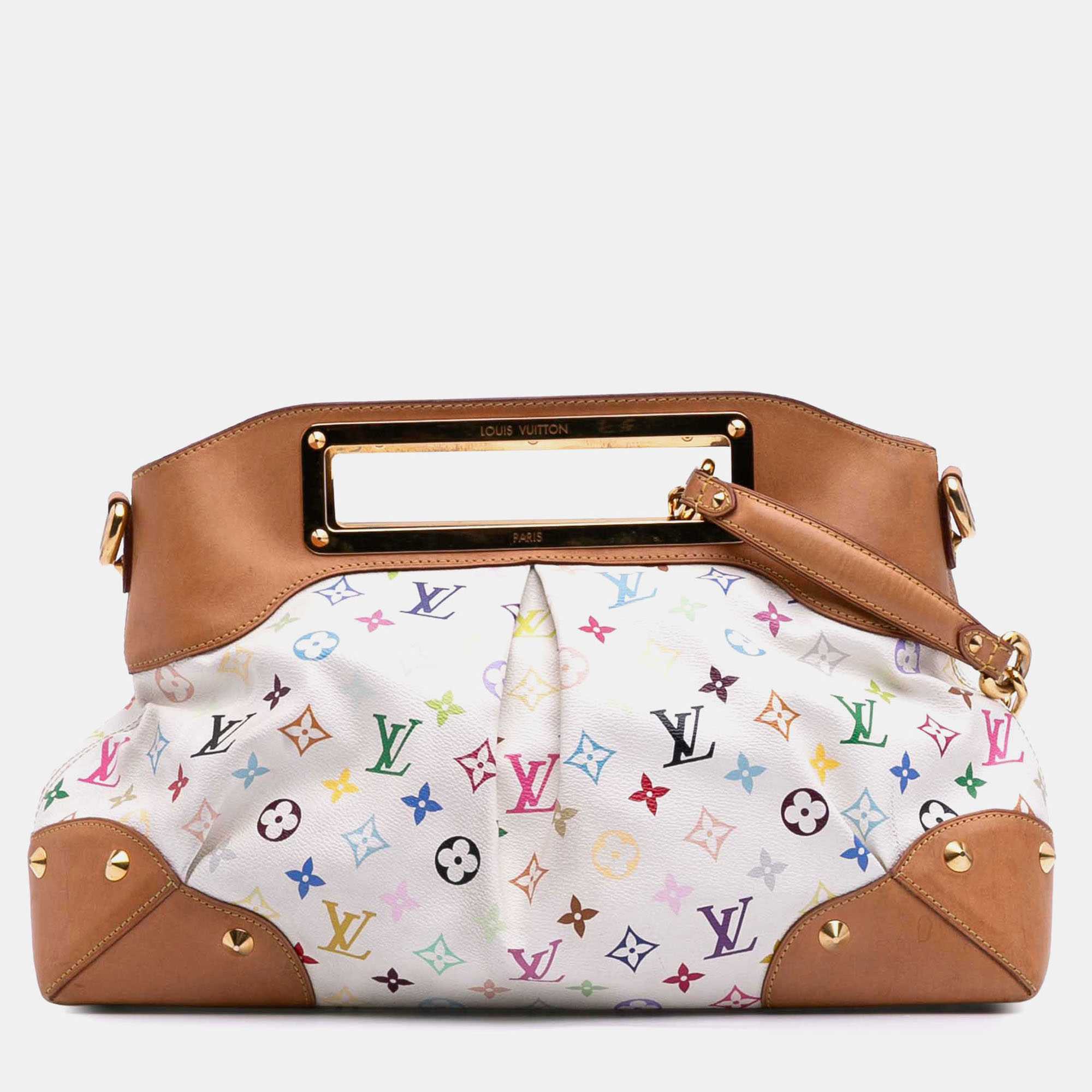 

Louis Vuitton White Monogram Multicolore Judy GM