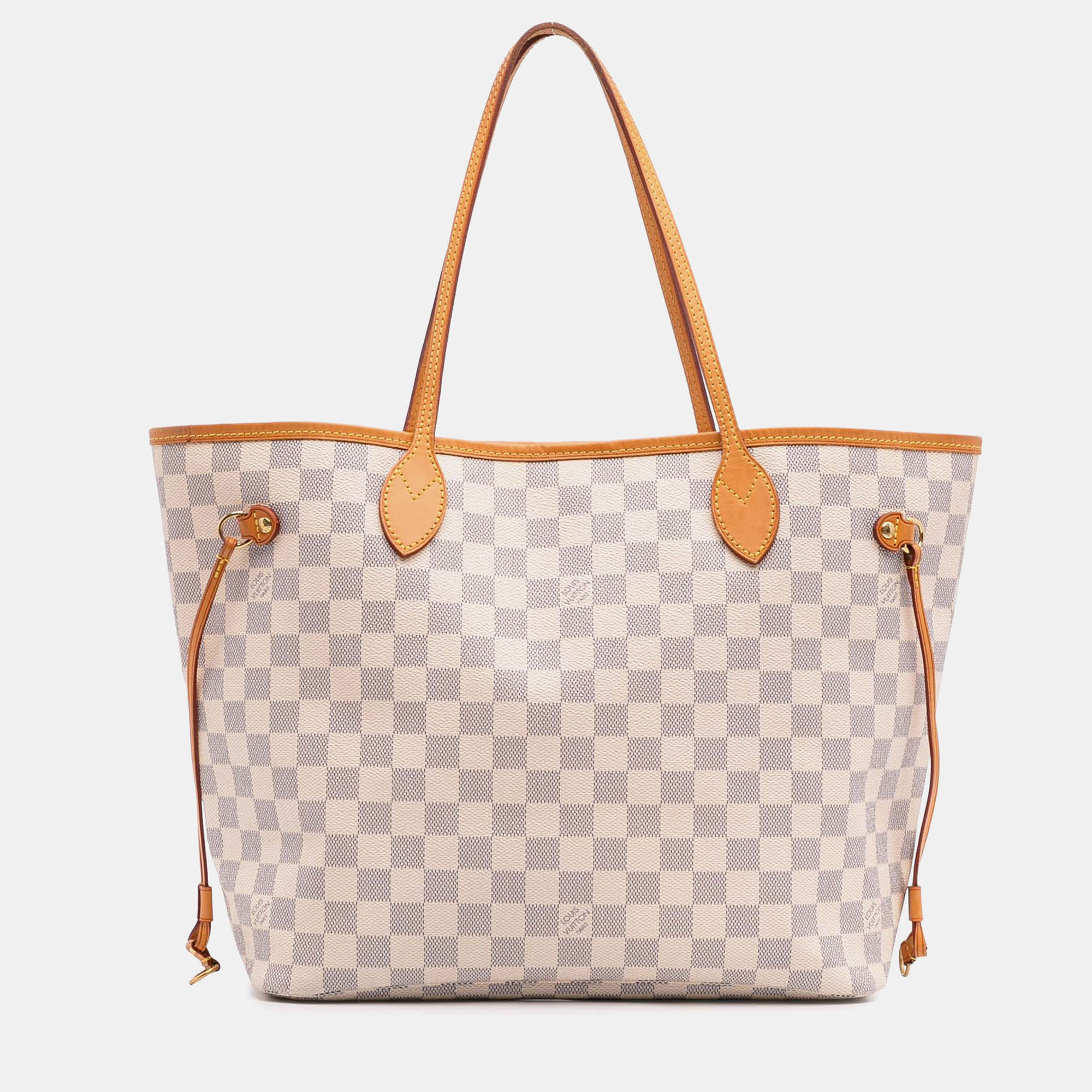 

Louis Vuitton White Damier Azur Neverfull MM