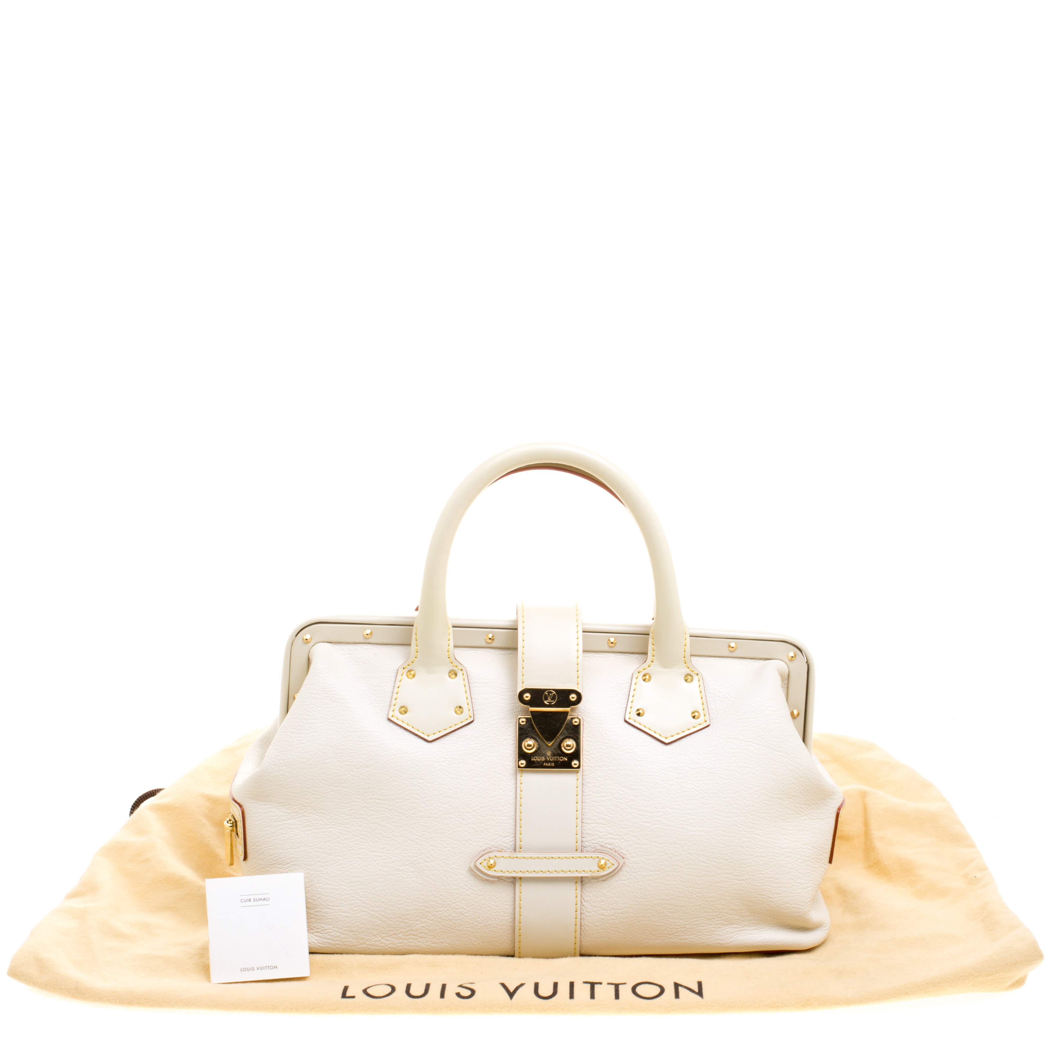Louis Vuitton, Bags, Auc Louis Vuitton Suhali Lingenieux Studded Pm Bag