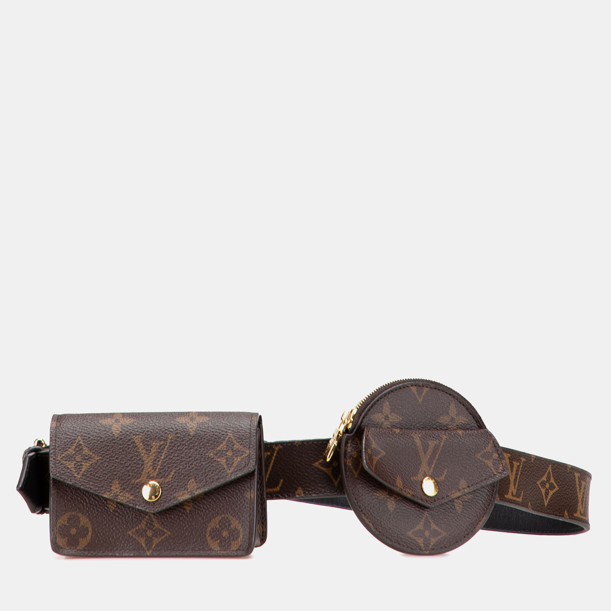 Louis Vuitton Brown Monogram Daily Multi Pocket 30mm Belt