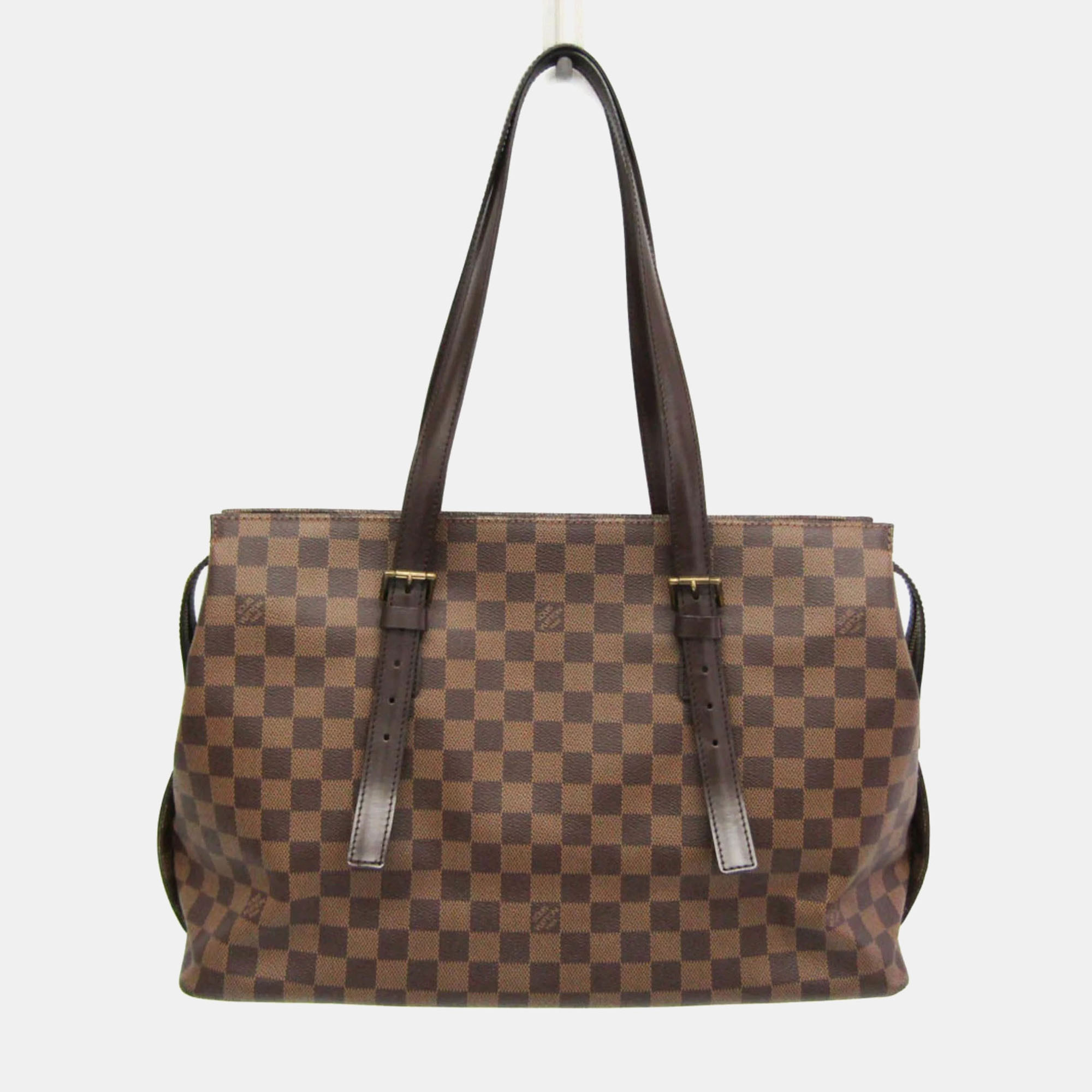 

Louis Vuitton Damier Chelsea Shoulder Bag Ebene, Brown