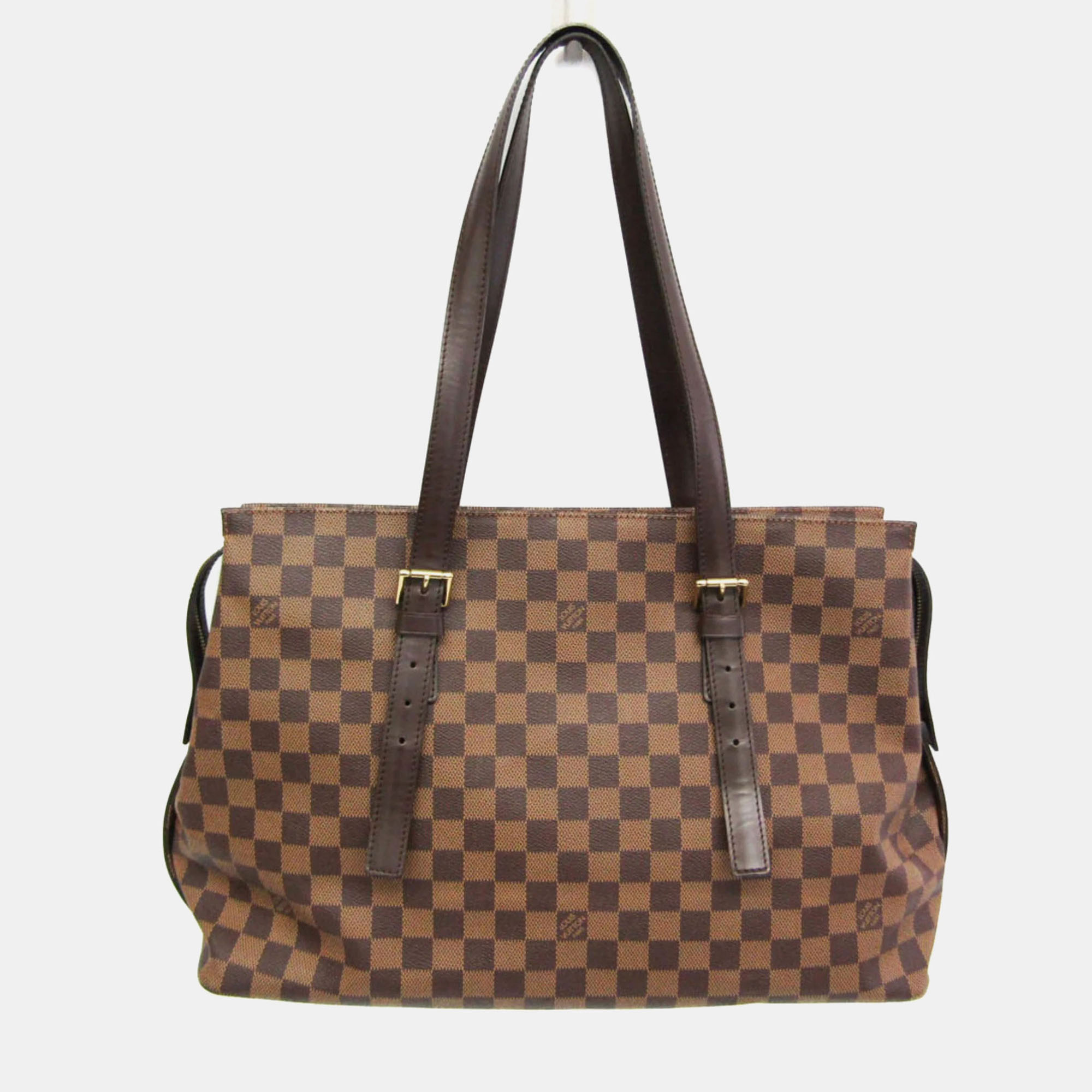 

Louis Vuitton Damier Chelsea Shoulder Bag Ebene, Brown
