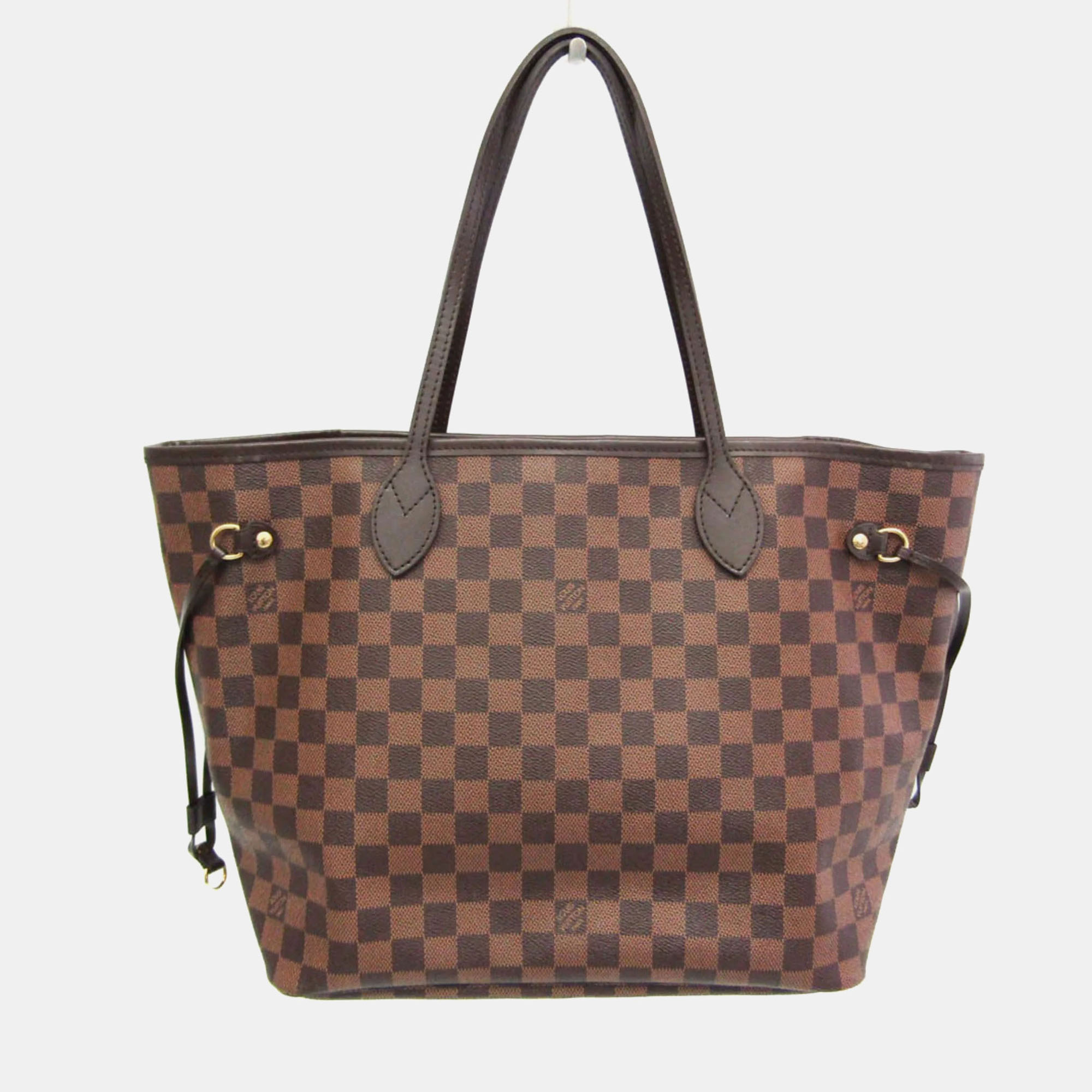 

Louis Vuitton Damier Neverfull MM Tote Bag Ebene, Brown