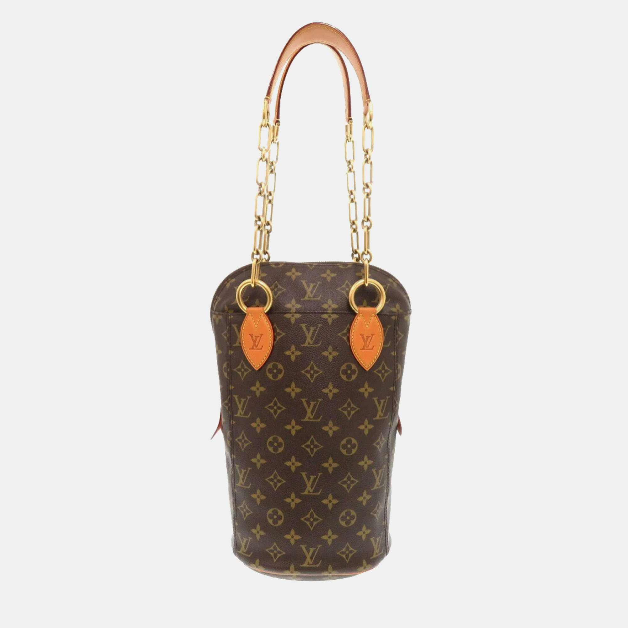 

Louis Vuitton Karl Lagerfeld Punching Baby Monogram Shoulder Bag, Brown