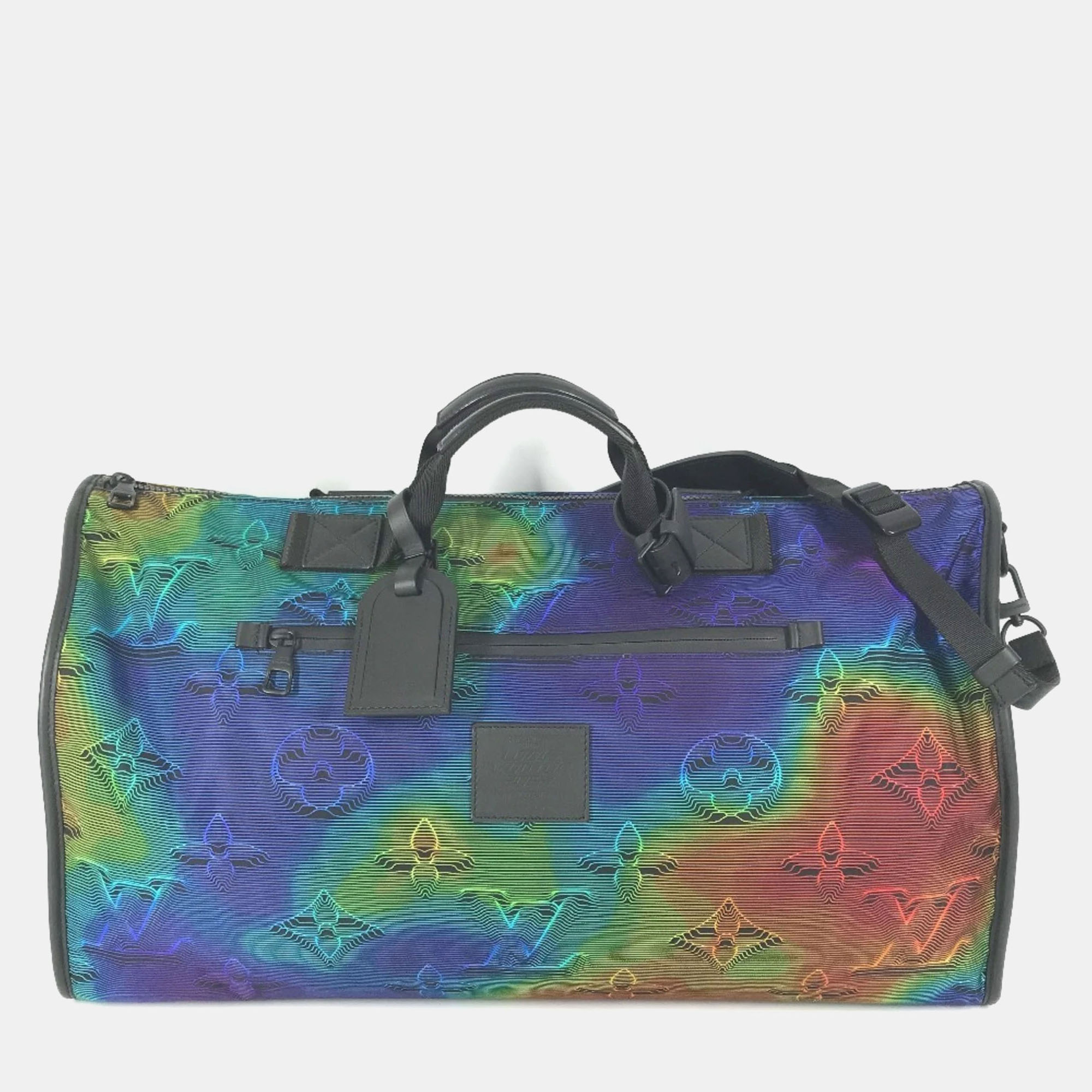 

Louis Vuitton Keepall Bandouliere 50 Multicolor/Gray Monogram Leather and Nylon Travel Bag