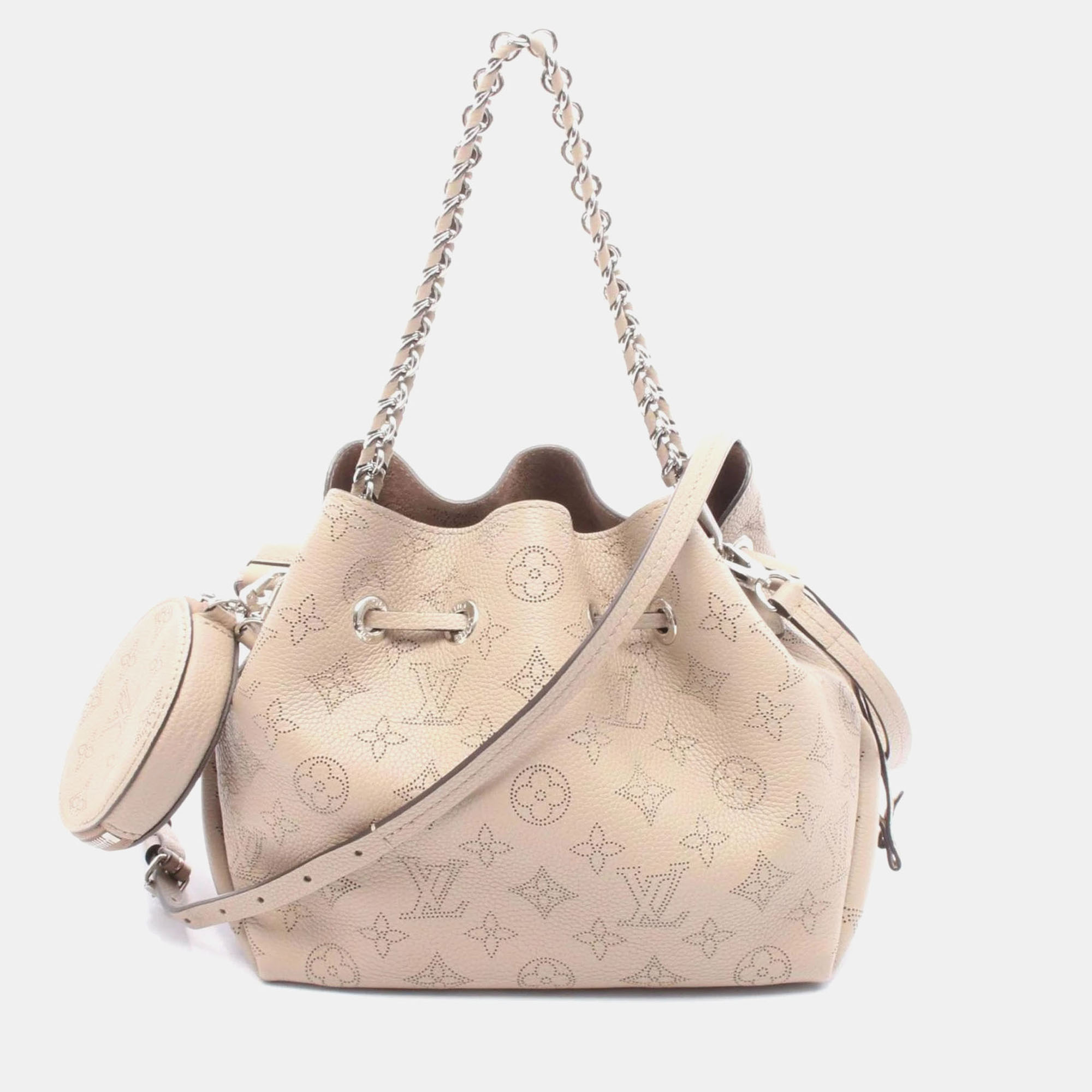 

Louis Vuitton Bella Beige Mahina Leather Satchel