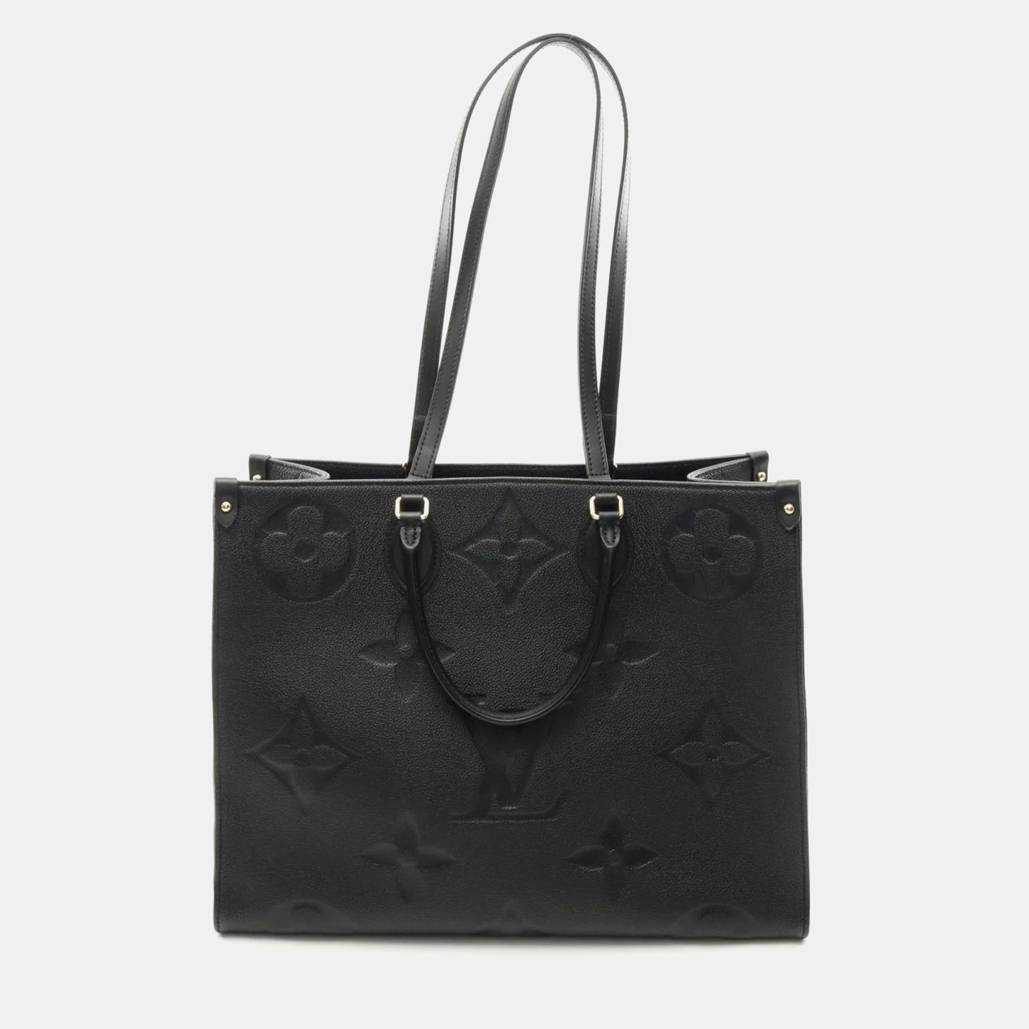 

Louis Vuitton On the Go GM Noir Monogram Empreinte Leather Tote Bag, Black