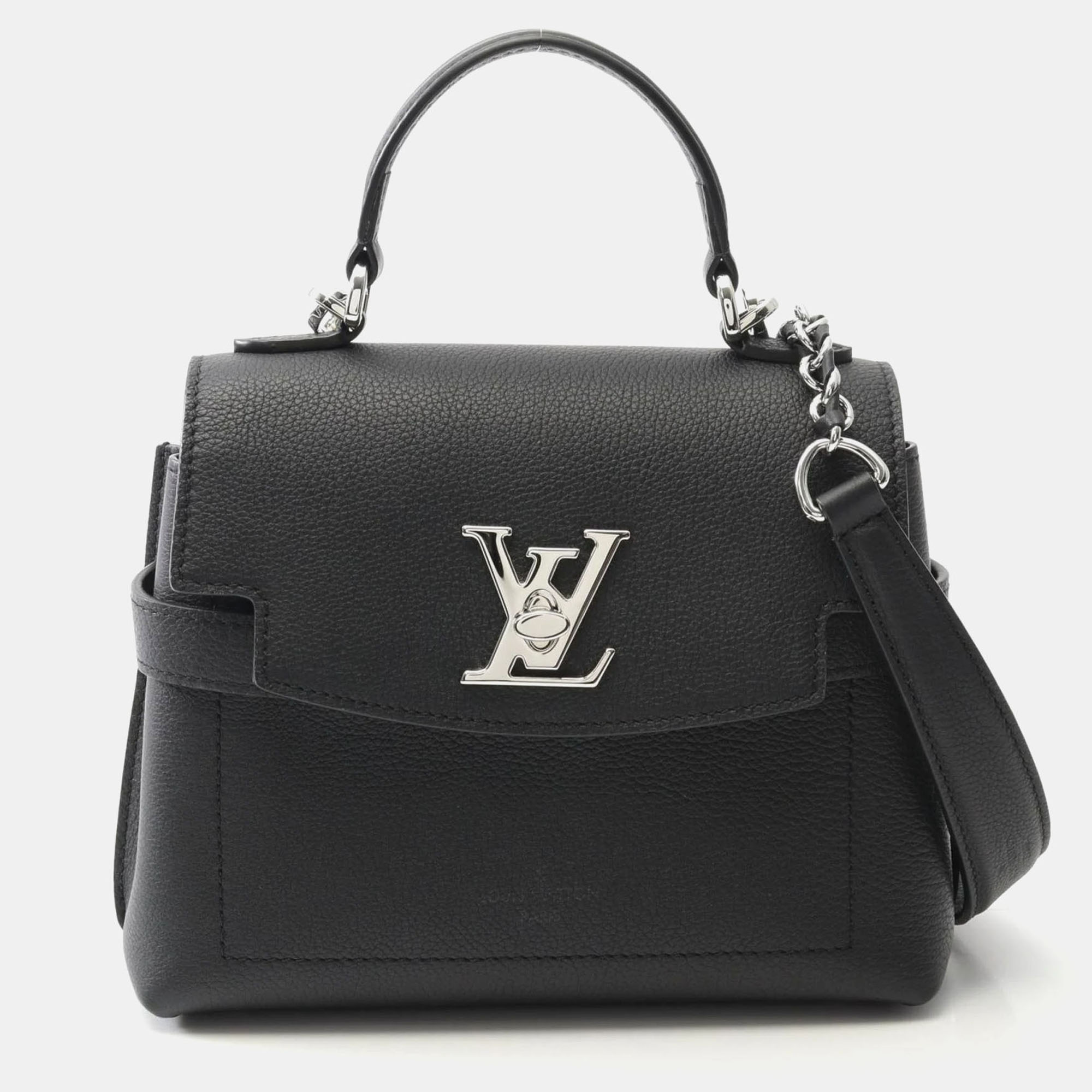 

Louis Vuitton LockMe Ever Mini Black Leather Handbag