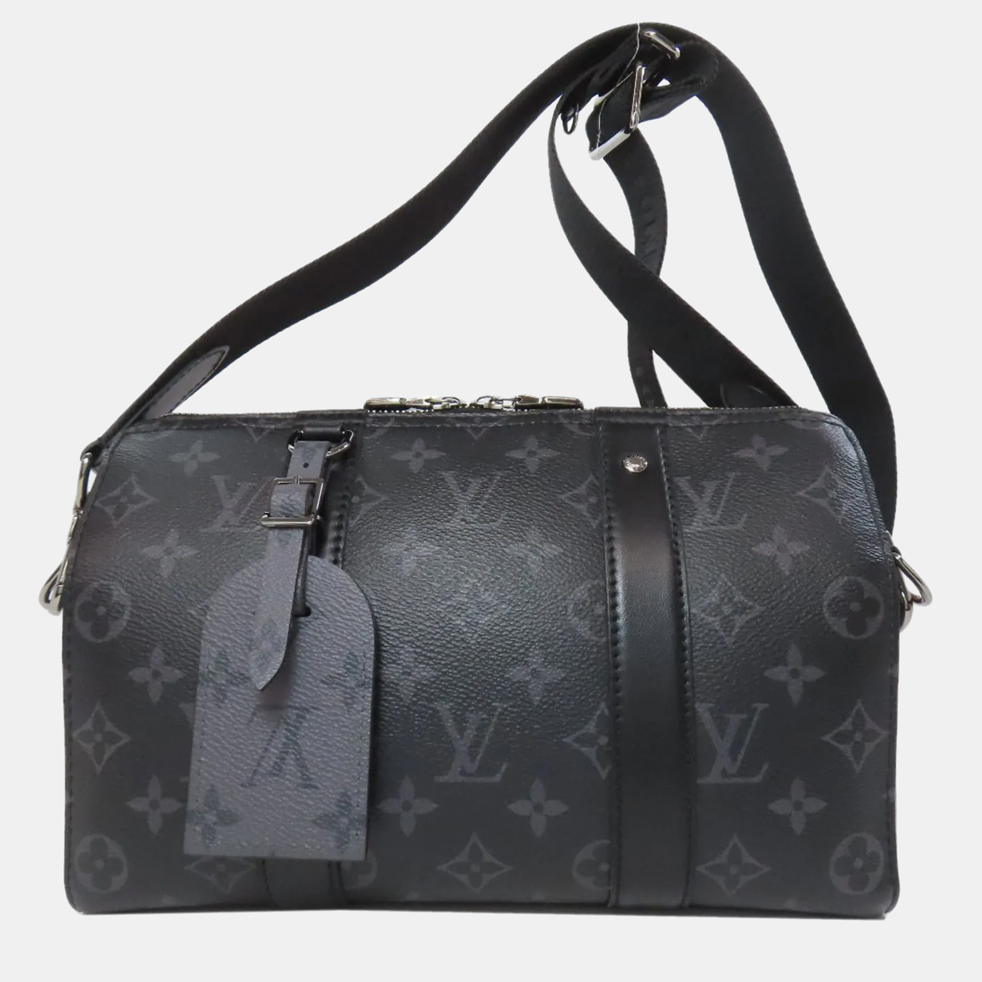 

Louis Vuitton City Keepall Monogram Eclipse Canvas Shoulder Bag, Black